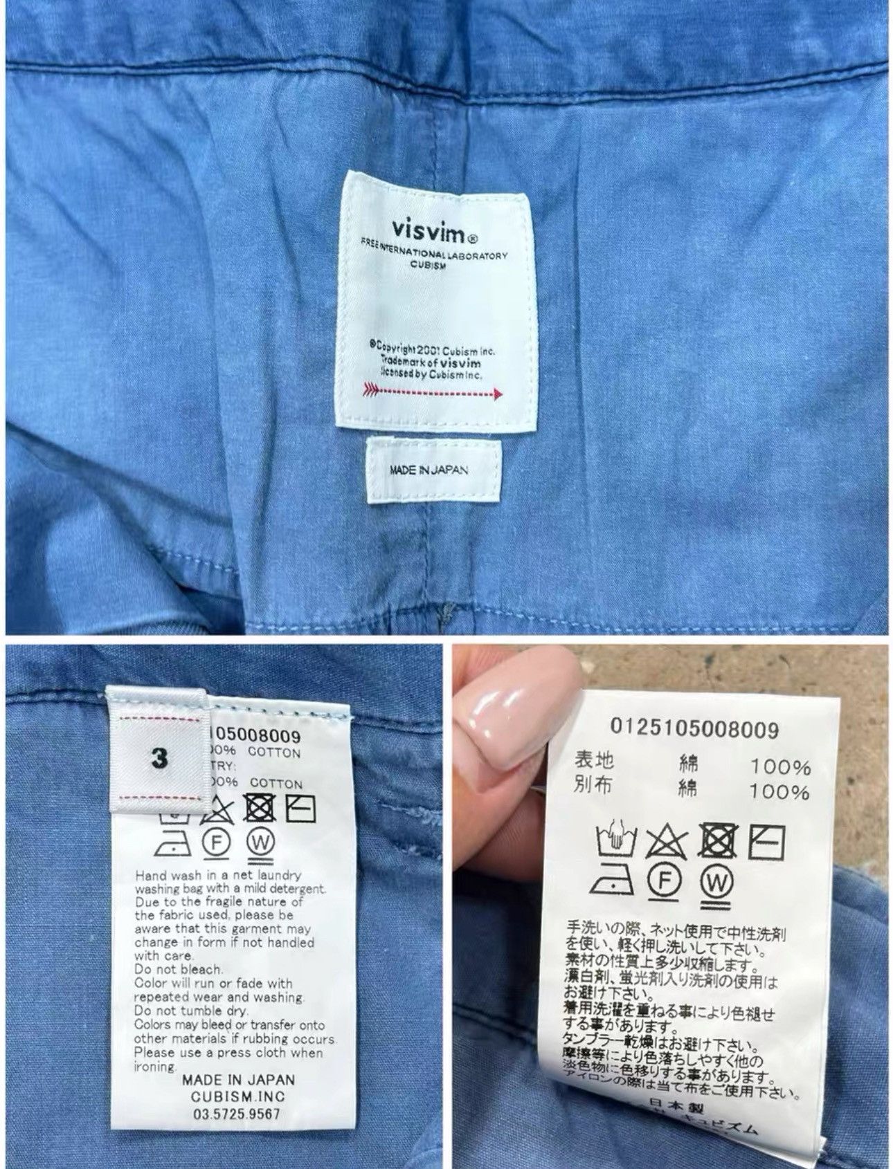 Visvim Visvim 25ss Ex Wide Chino Pants Crash lt.indigo Size US 35 - 9 Thumbnail