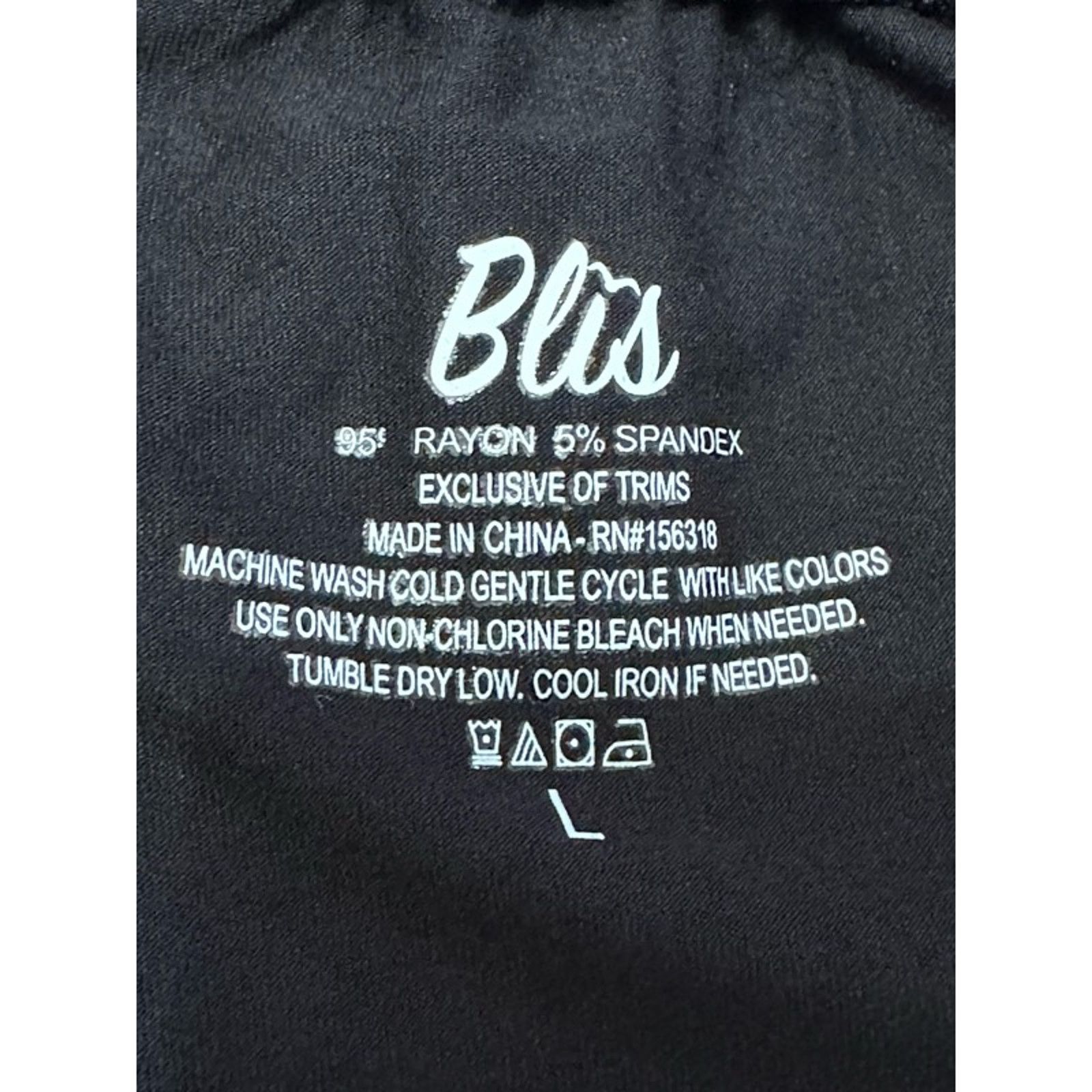 Other Blis Pants High Rise Pull On Cropped Yoga Black Women's L Size 32" / US 10 / IT 46 - 7 Thumbnail