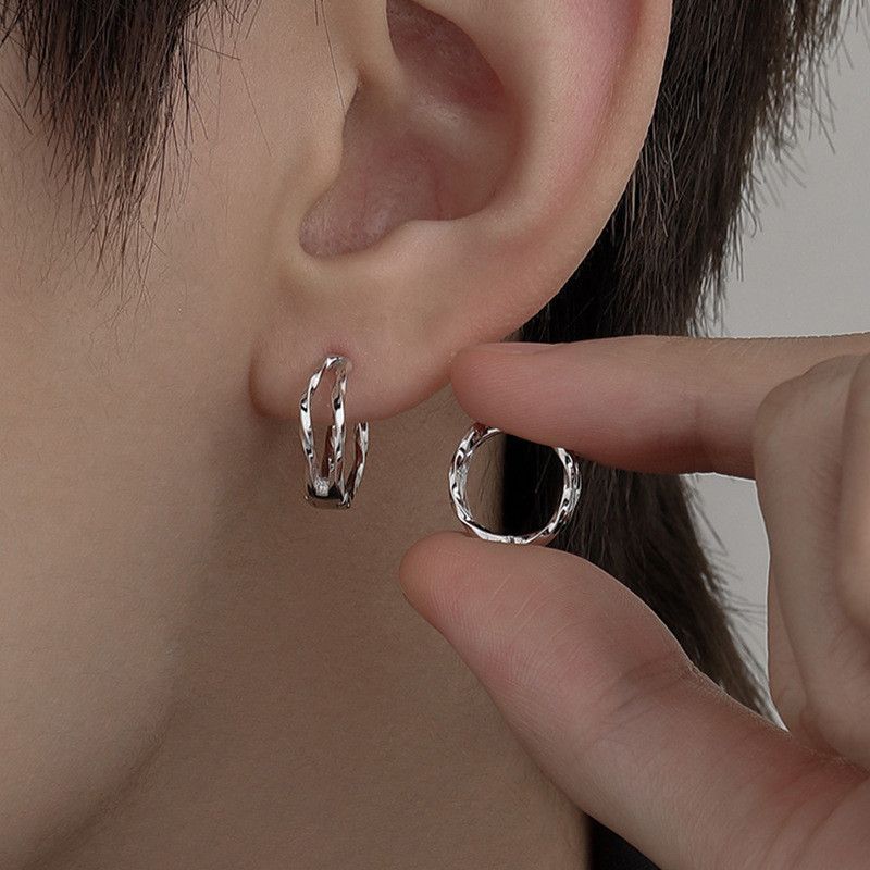 Jewelry × Sterling Silver Future Earrings One Pairs Chrome Jewelry Size ONE SIZE - 1 Thumbnail