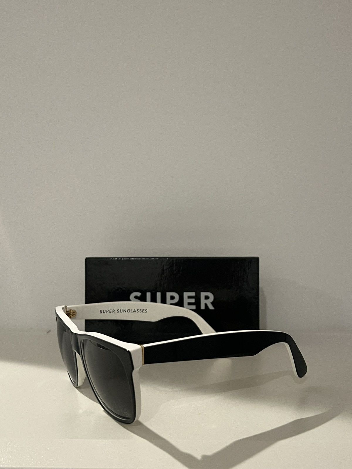 Retrosuperfuture Retrosuperfuture Black, White, Gold Sunglasses Size ONE SIZE - 3 Thumbnail