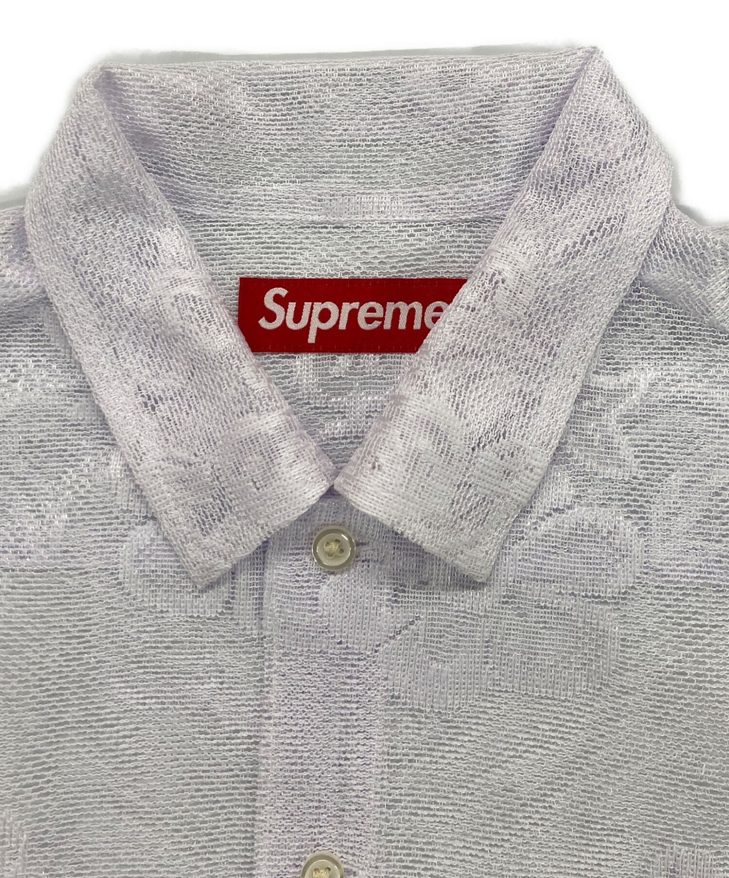 SUPREME 25SS Last Supper Lace Short Sleeve Shirt White S