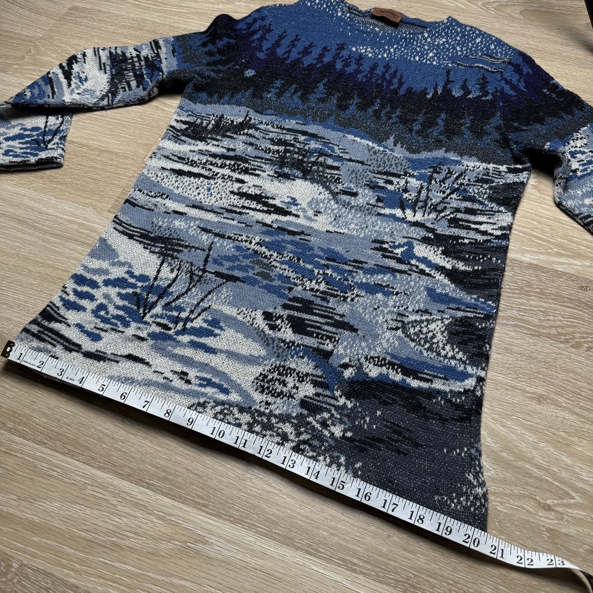 Missoni Rare Vintage Missoni Women's Wool Sweater Blue Winter Nature Size L / US 10 / IT 46 - 19 Thumbnail