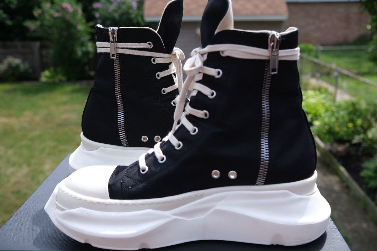 Rick Owens Rick Owen DRKSHDW Abstract High-Top Nylon Canvas Sneaker Size US 10 / EU 43 - 4 Thumbnail