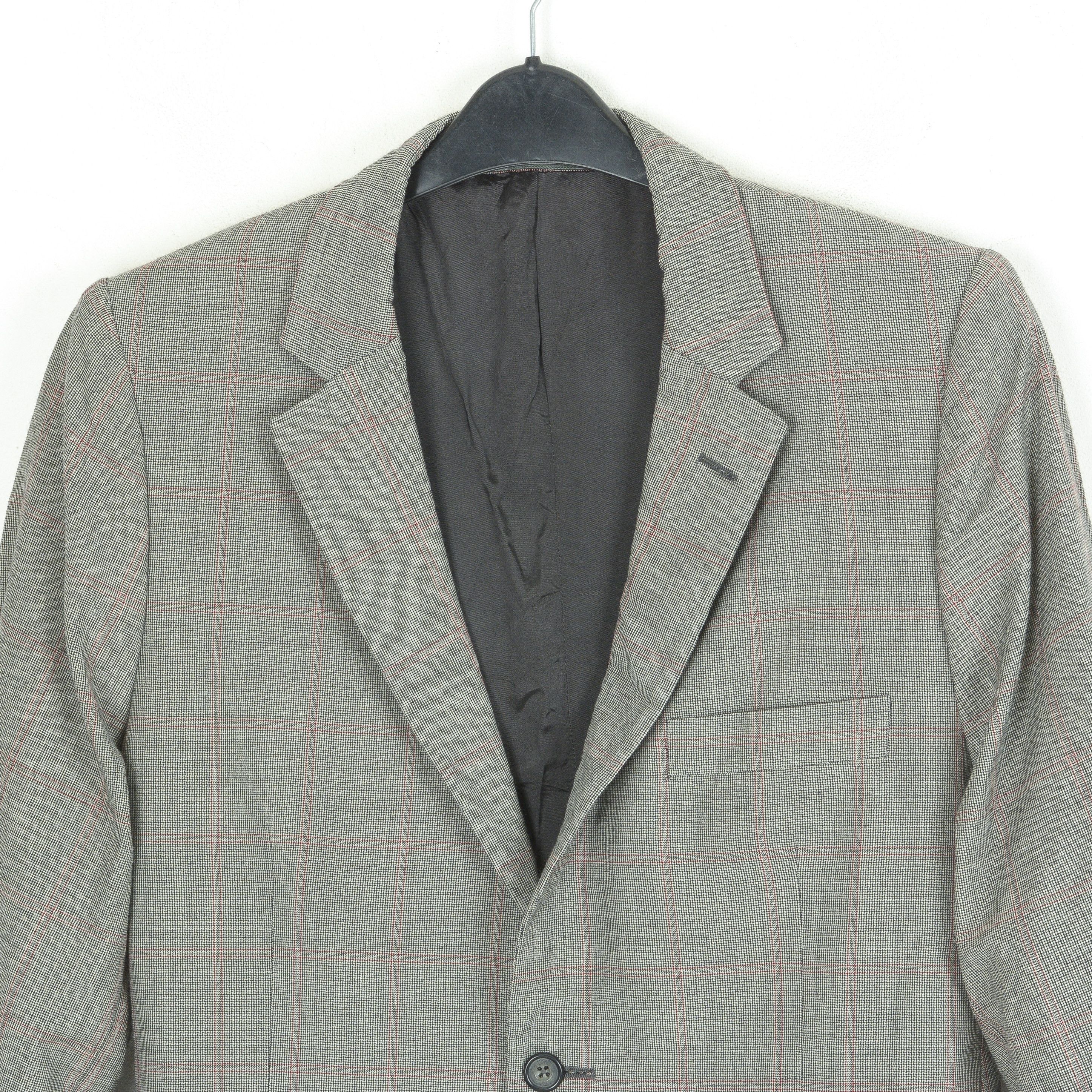 Aquascutum Wool Blazer UK 34 US Coat EU 44 Jacket Plaid Check Suit 2XS Size 34R - 2 Thumbnail