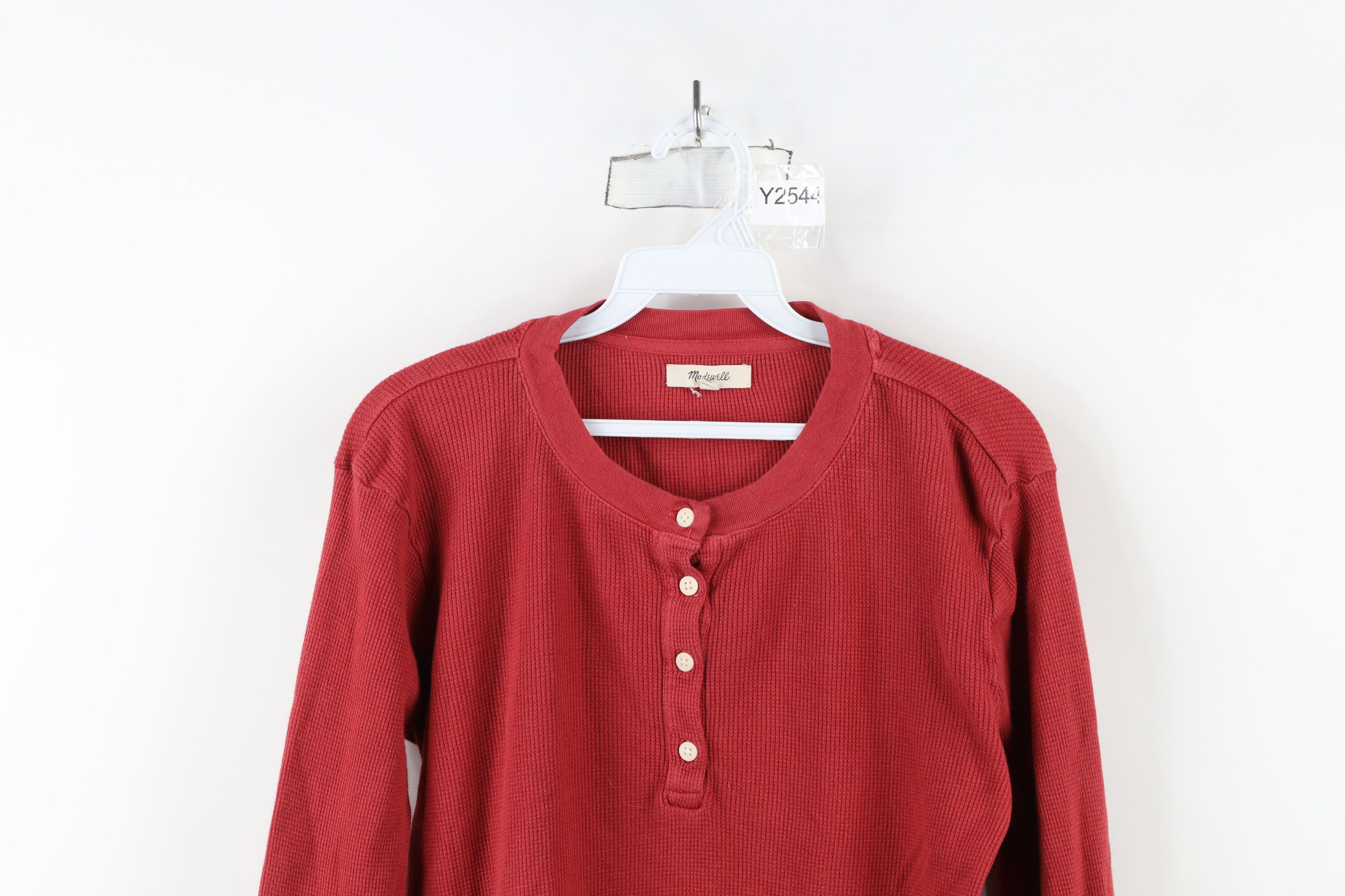Madewell × Vintage Madewell Sleeve Thermal Waffle Knit Long Sleeve T-Shirt Size M / US 6-8 / IT 42-44 - 2 Thumbnail
