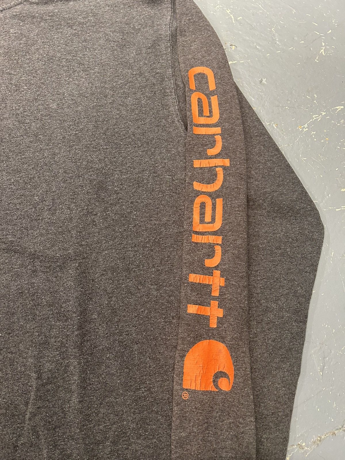 Carhartt × Vintage Crazy Vintage Y2K Essential Carhartt Grey Longsleeve T-Shirt Size US M / EU 48-50 / 2 - 2 Thumbnail
