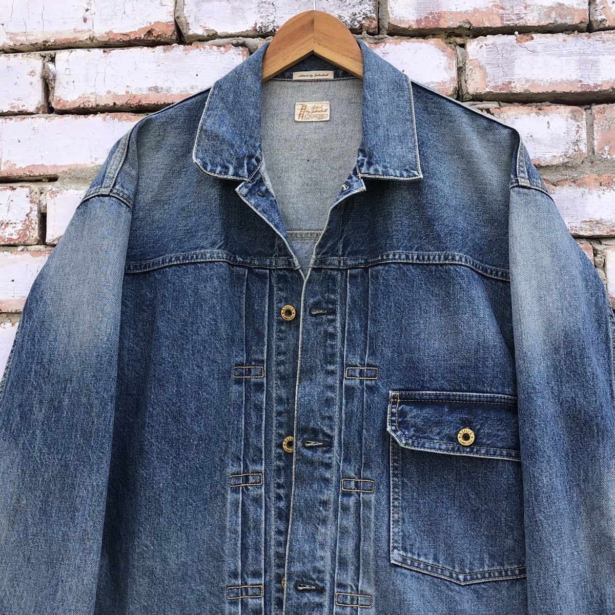 Johnbull Attick by Johnbull Type 1 Denim Jacket Made In Japan Size US L / EU 52-54 / 3 - 6 Thumbnail