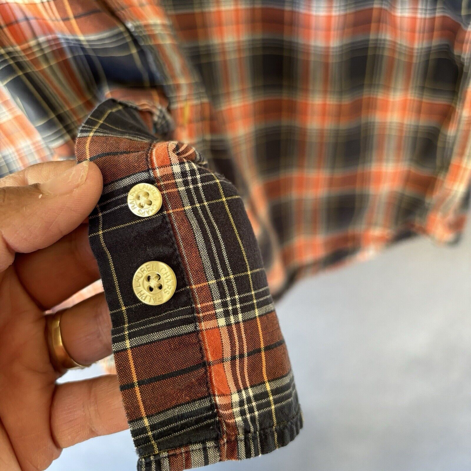 Chaps Vintage Chaps Ralph Lauren Shirt Mens XL Button Up Plaid Size US XL / EU 56 / 4 - 12 Thumbnail