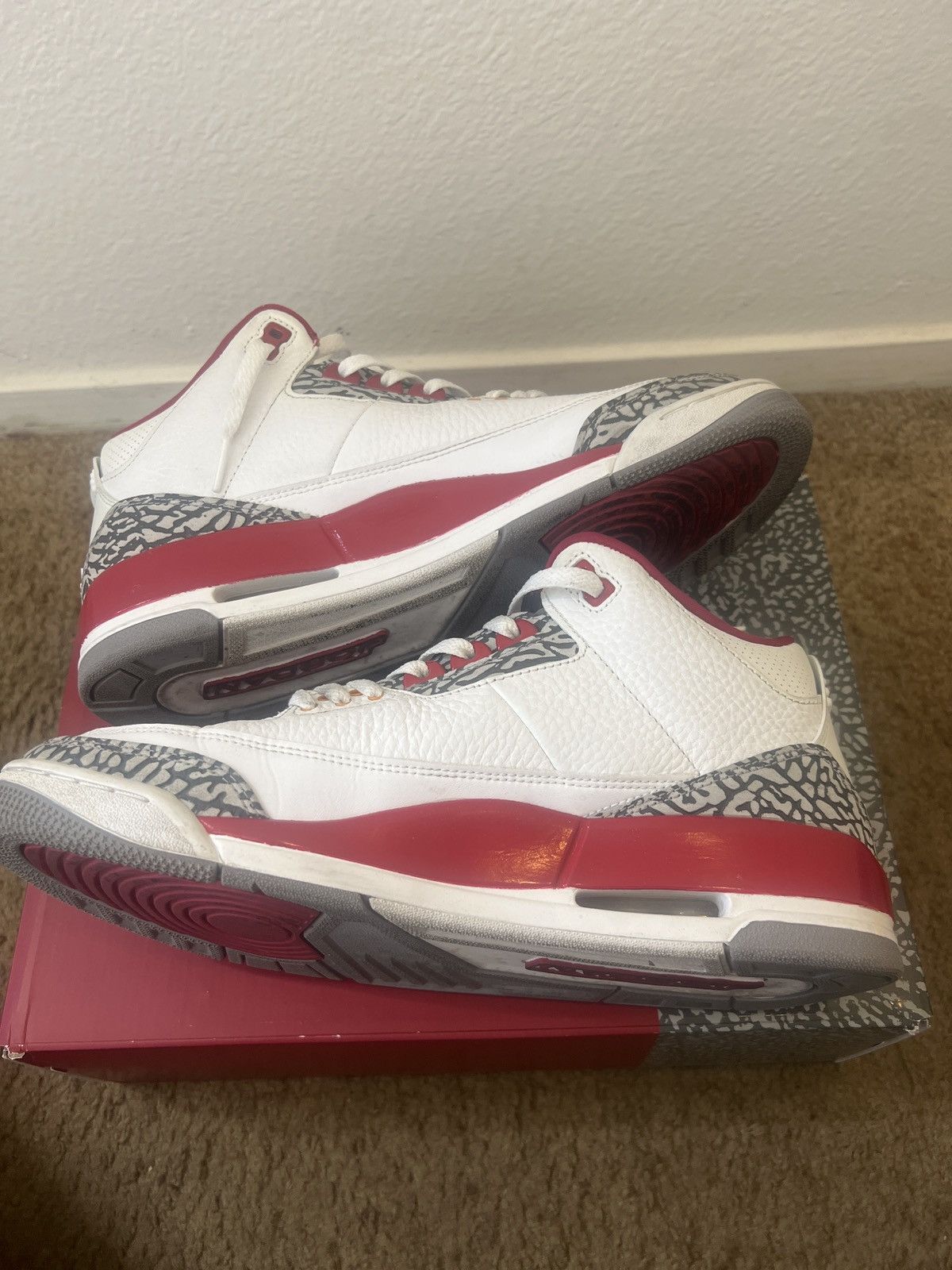 Jordan Brand Jordan 3 “Cardinal” Size US 11 / EU 44 - 8 Thumbnail