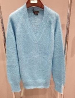image of Tom Ford O1Loc1C0224 Tfk300Sz Knitwear In Blue, Men's (Size Medium)