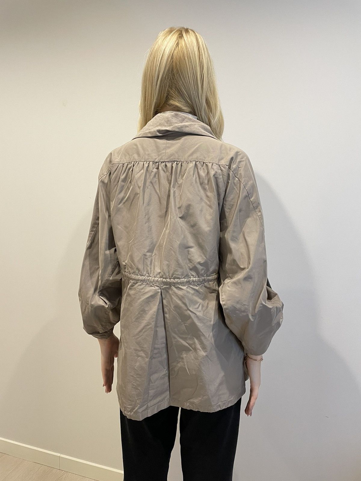 Brunello Cucinelli × Designer Brunello Cucinelli Light Camel Taupe Zip Windbreaker Jacket Size XL / US 12-14 / IT 48-50 - 16 Thumbnail