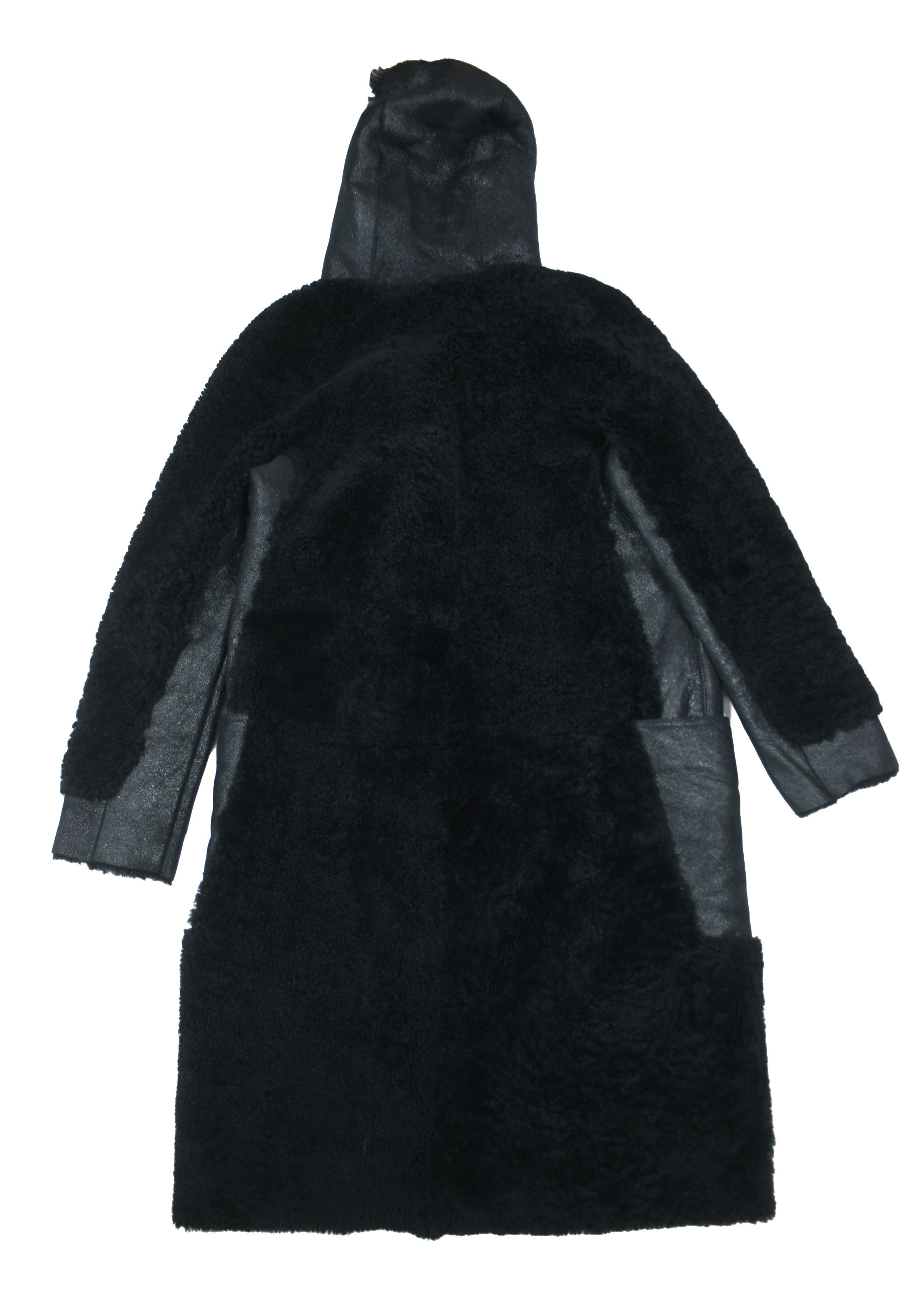 Mulberry Sheepskin Leather Sheerling Overcoat Size S / US 4 / IT 40 - 2 Thumbnail