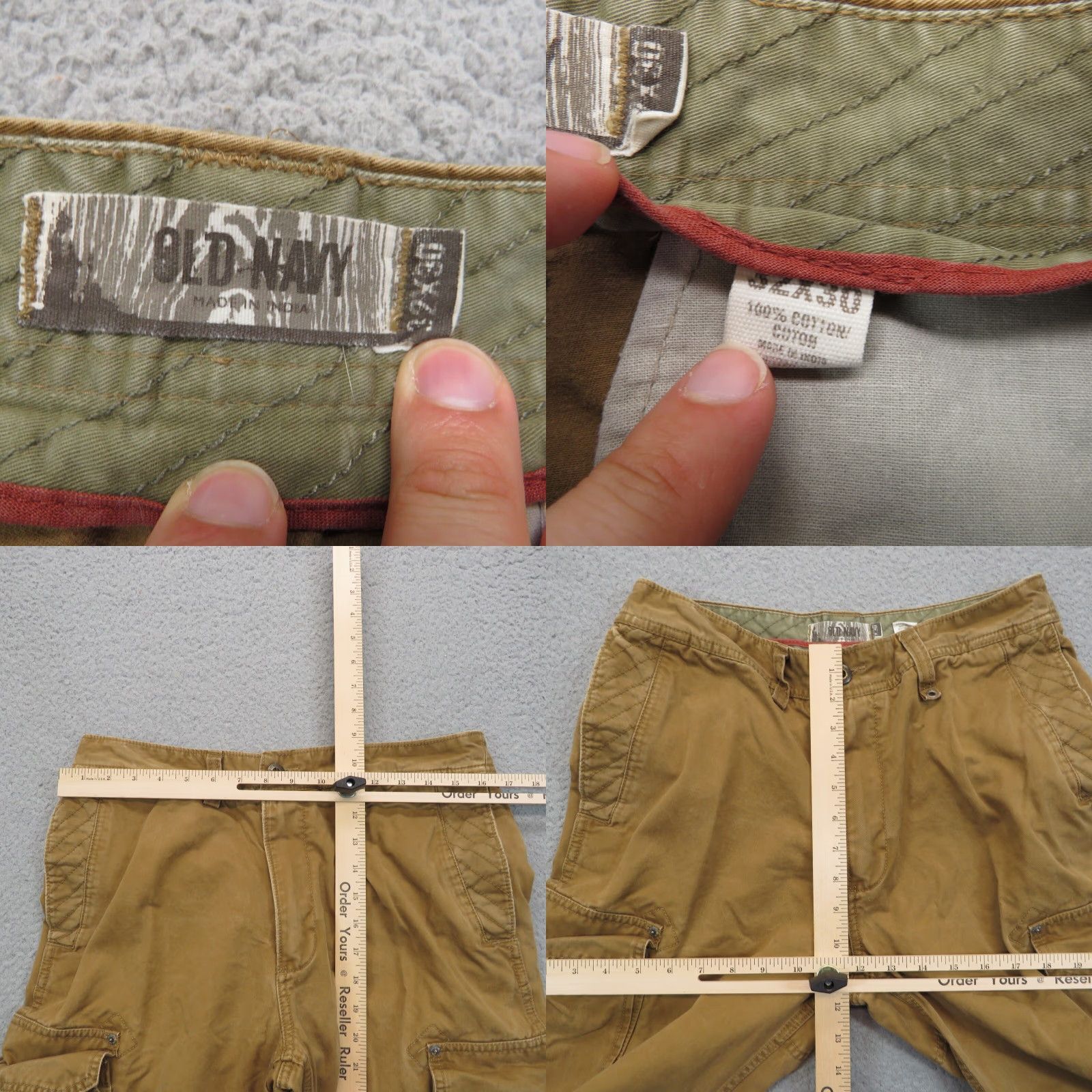 Old Navy VTG Old Navy Pants Mens 32 Baggy Cargo Wide-Leg Khaki 90s Grunge USA Fatigues Cartoon? Size US 32 / EU 48 - 8 Thumbnail