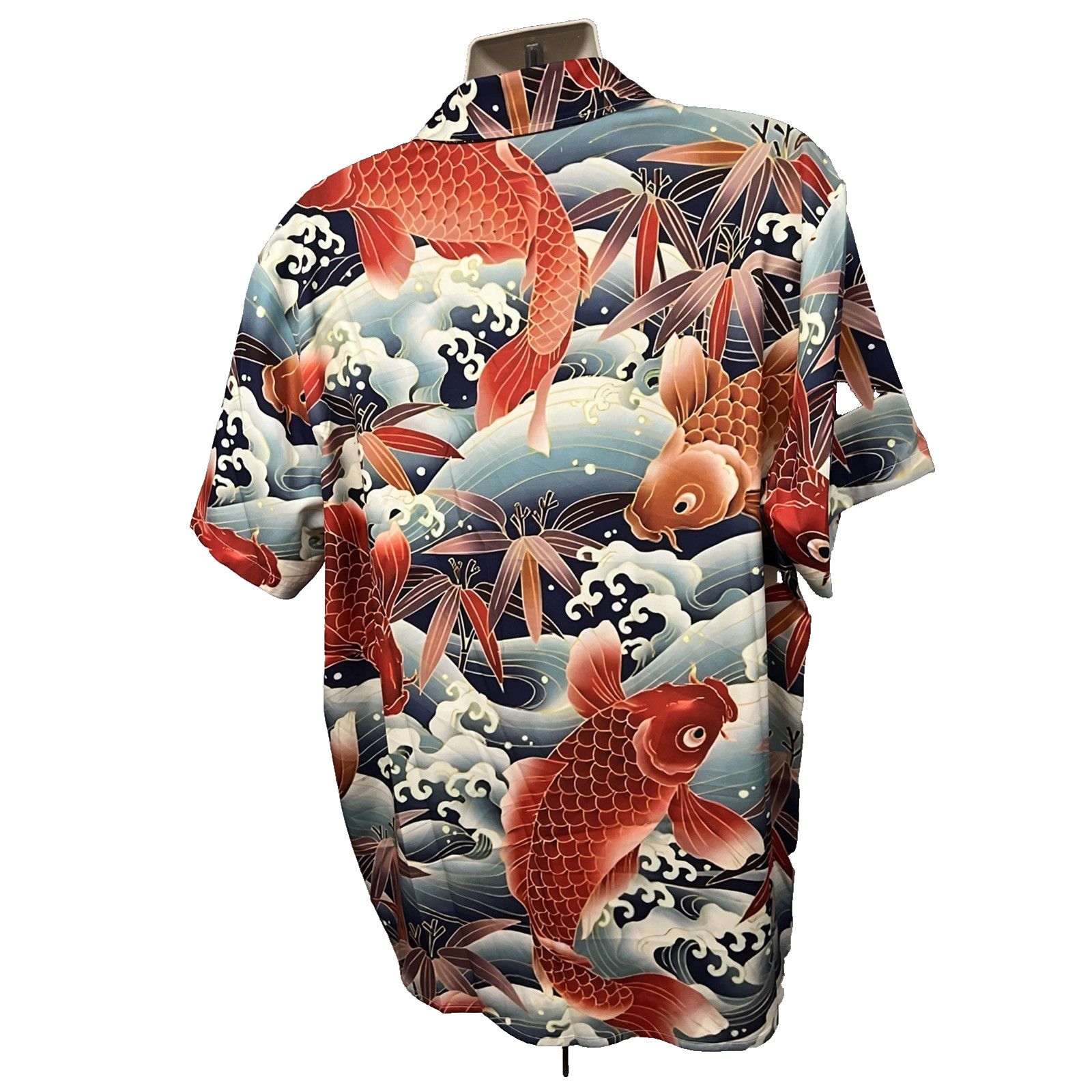 Other All Over Print Koi Fish Button Up Shirt Mens XL Pocket Size US XL / EU 56 / 4 - 2 Thumbnail