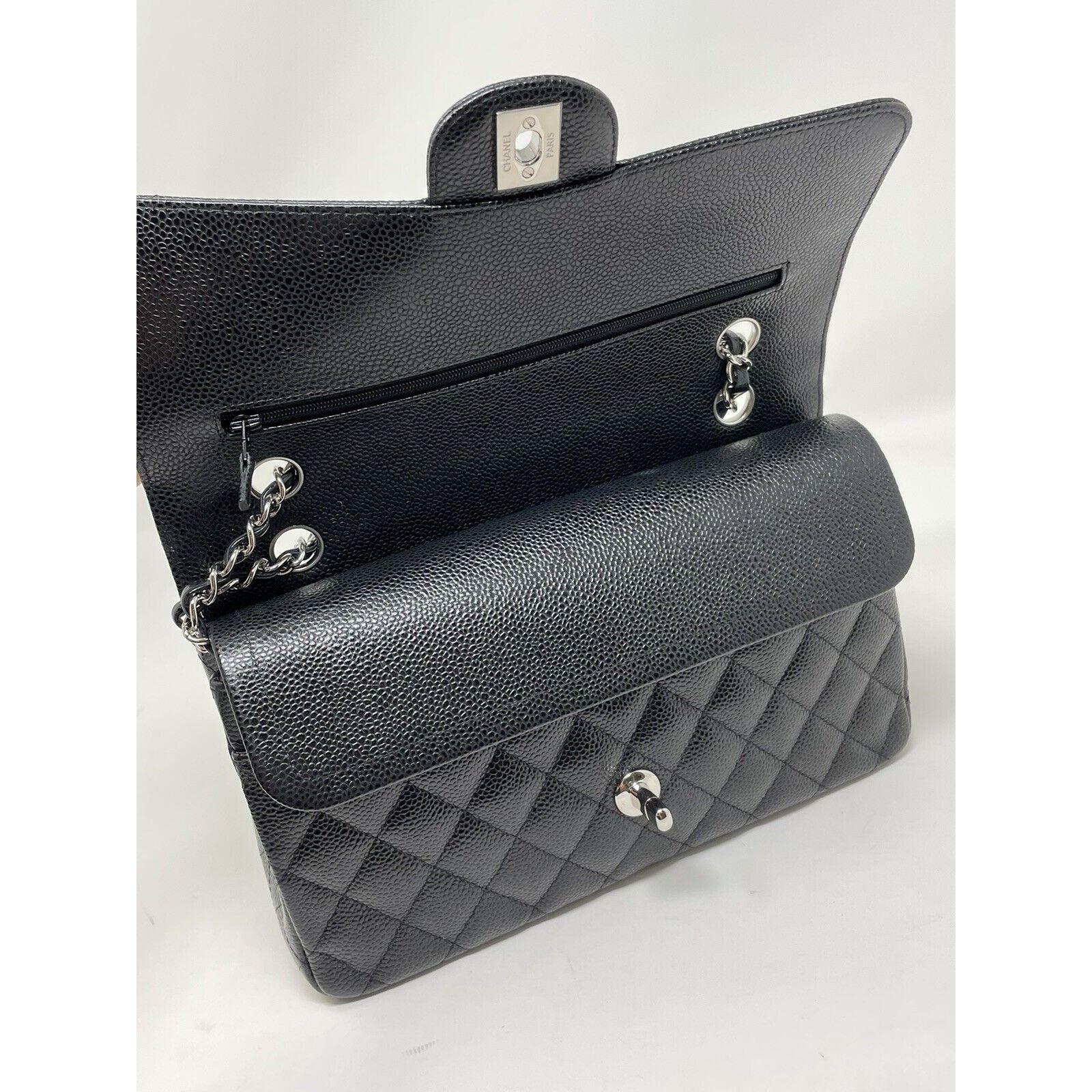 Chanel Chanel Classic Double Flap Medium Caviar SHW UNUSED Size ONE SIZE - 11 Thumbnail
