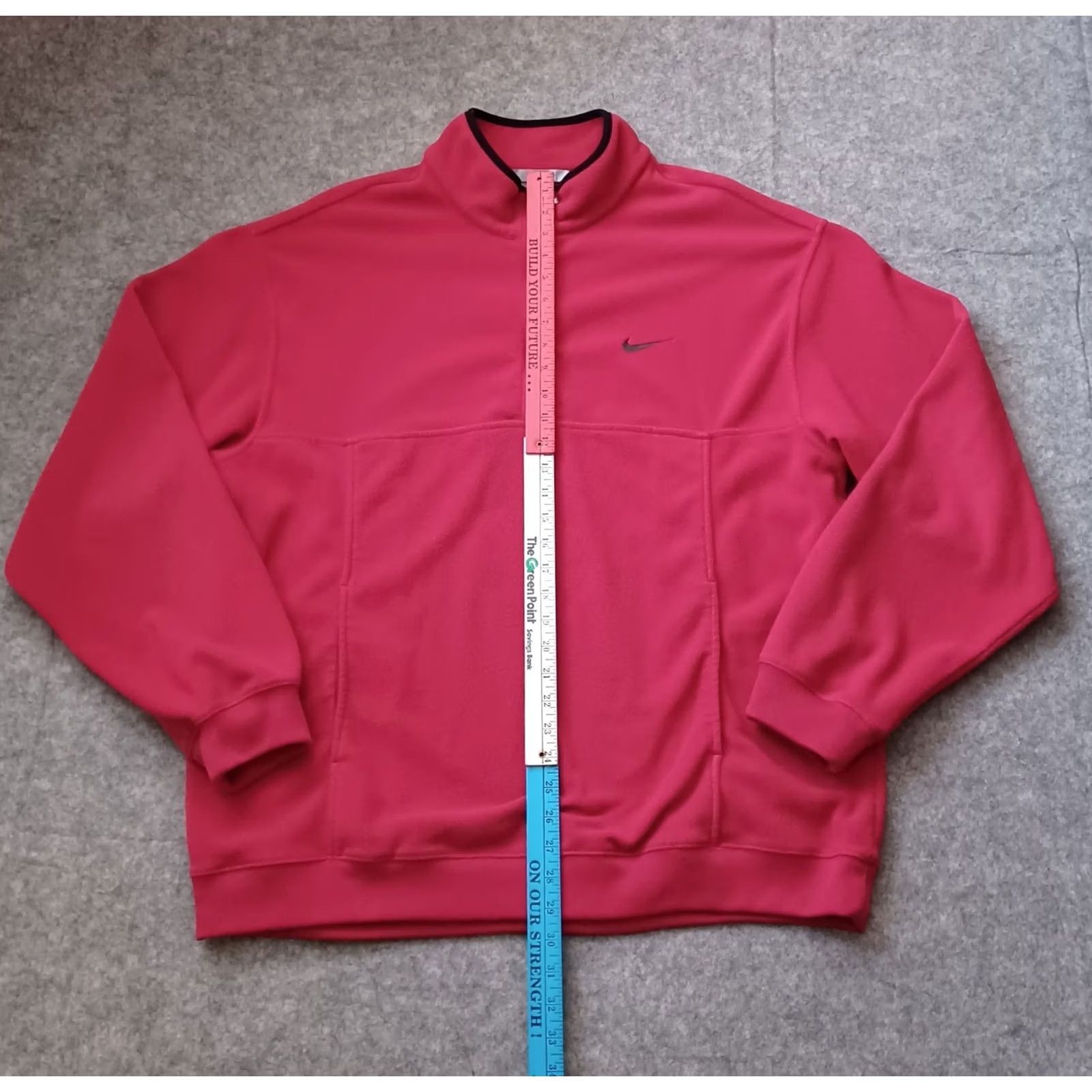 Nike VINTAGE Nike 1/4 Zip Pullover Sweatshirt Mens XXL Red Logo Swoosh Embroidered Long Sleeve Size US XXL / EU 58 / 5 - 7 Thumbnail