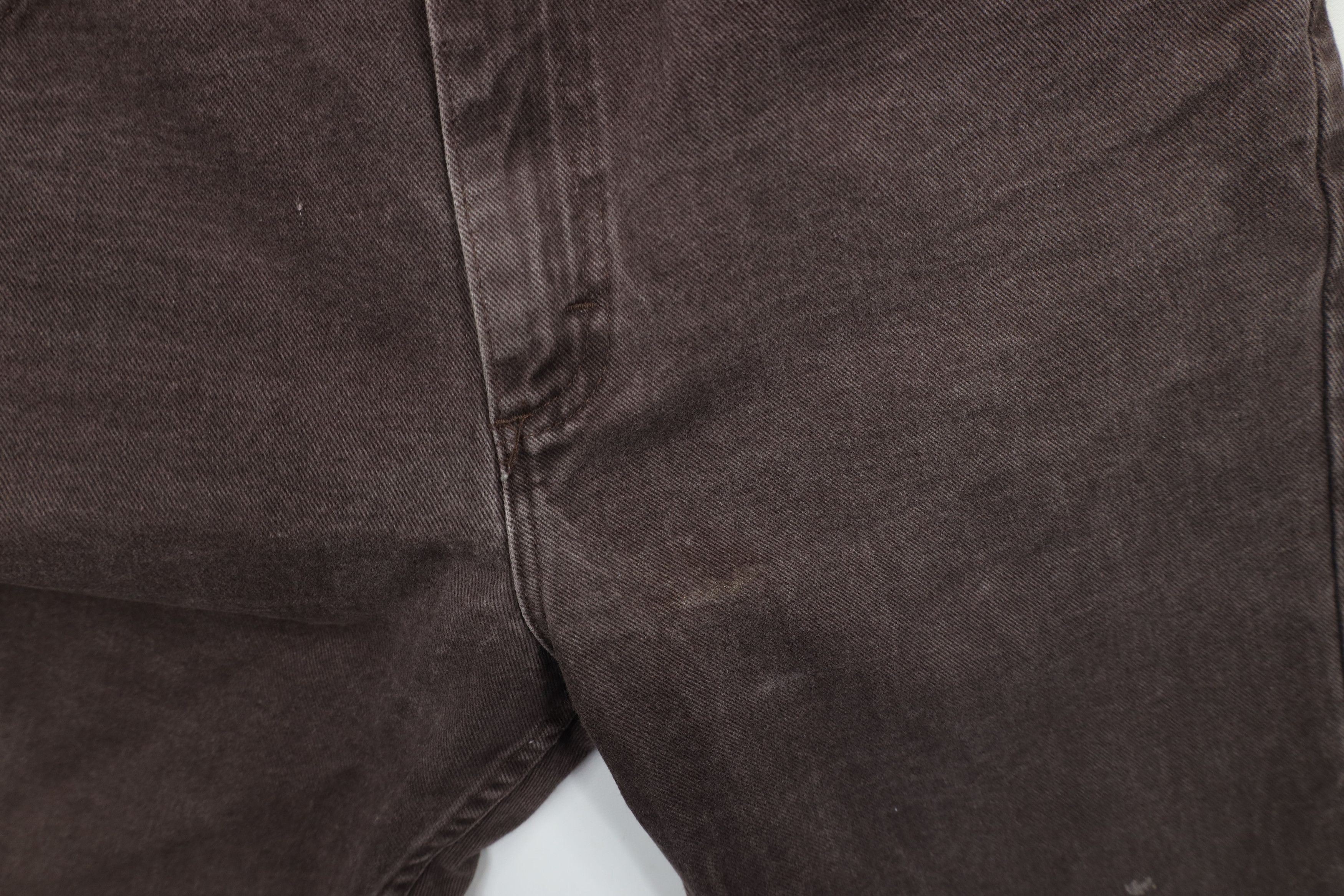 Lee × Vintage Vintage 90s Lee Straight Leg Denim Jeans Brown Cotton Size US 32 / EU 48 - 7 Thumbnail