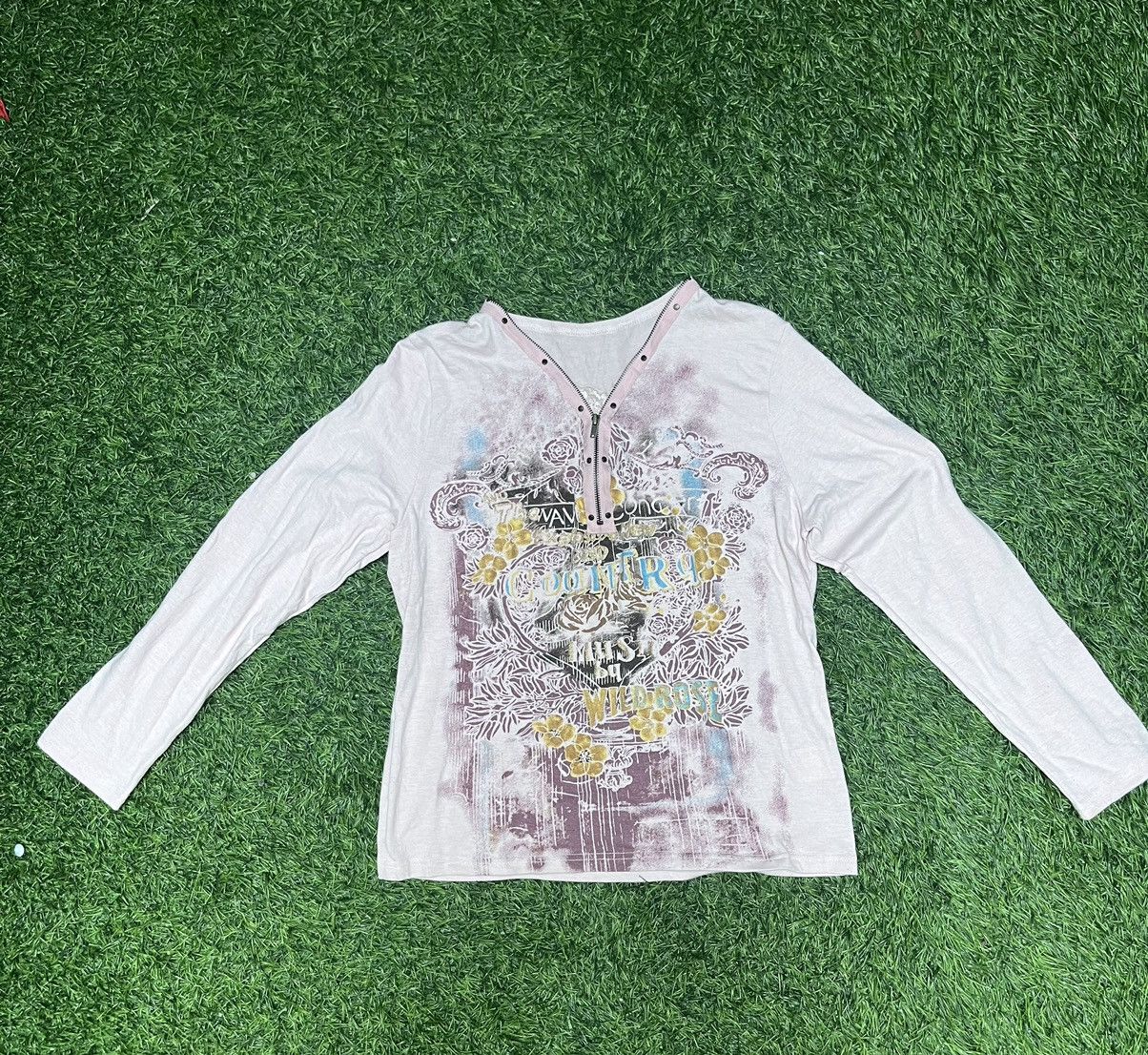 Japanese Brand Wild Rose JapanesePoem Lgb Ifsixwasnine Style LongSleeve Tee Size S / US 4 / IT 40 - 1 Thumbnail