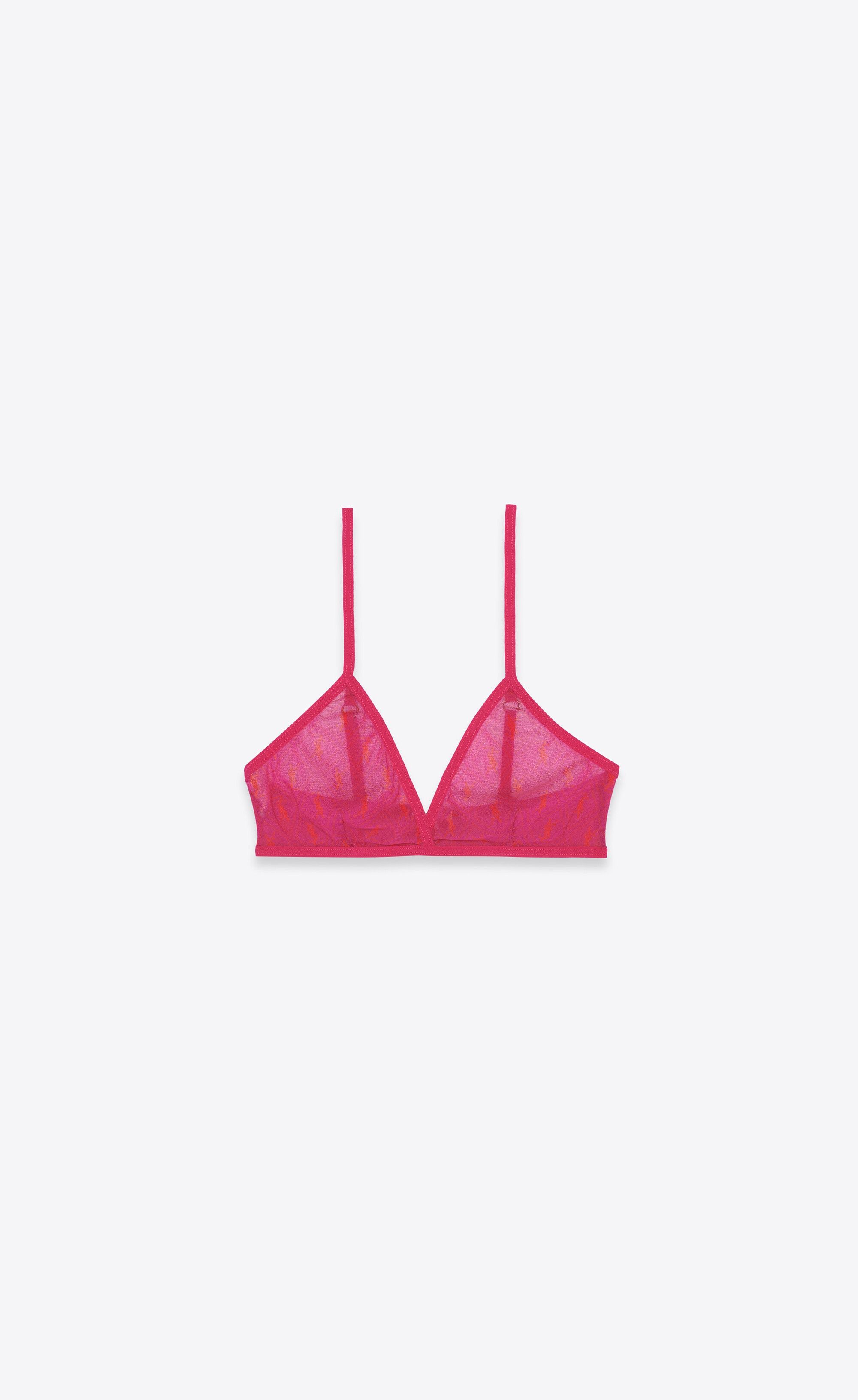 Saint Laurent Paris o1bcso1str0426 Size: M /Monogram Bra in Pink Size ONE SIZE - 1 Thumbnail