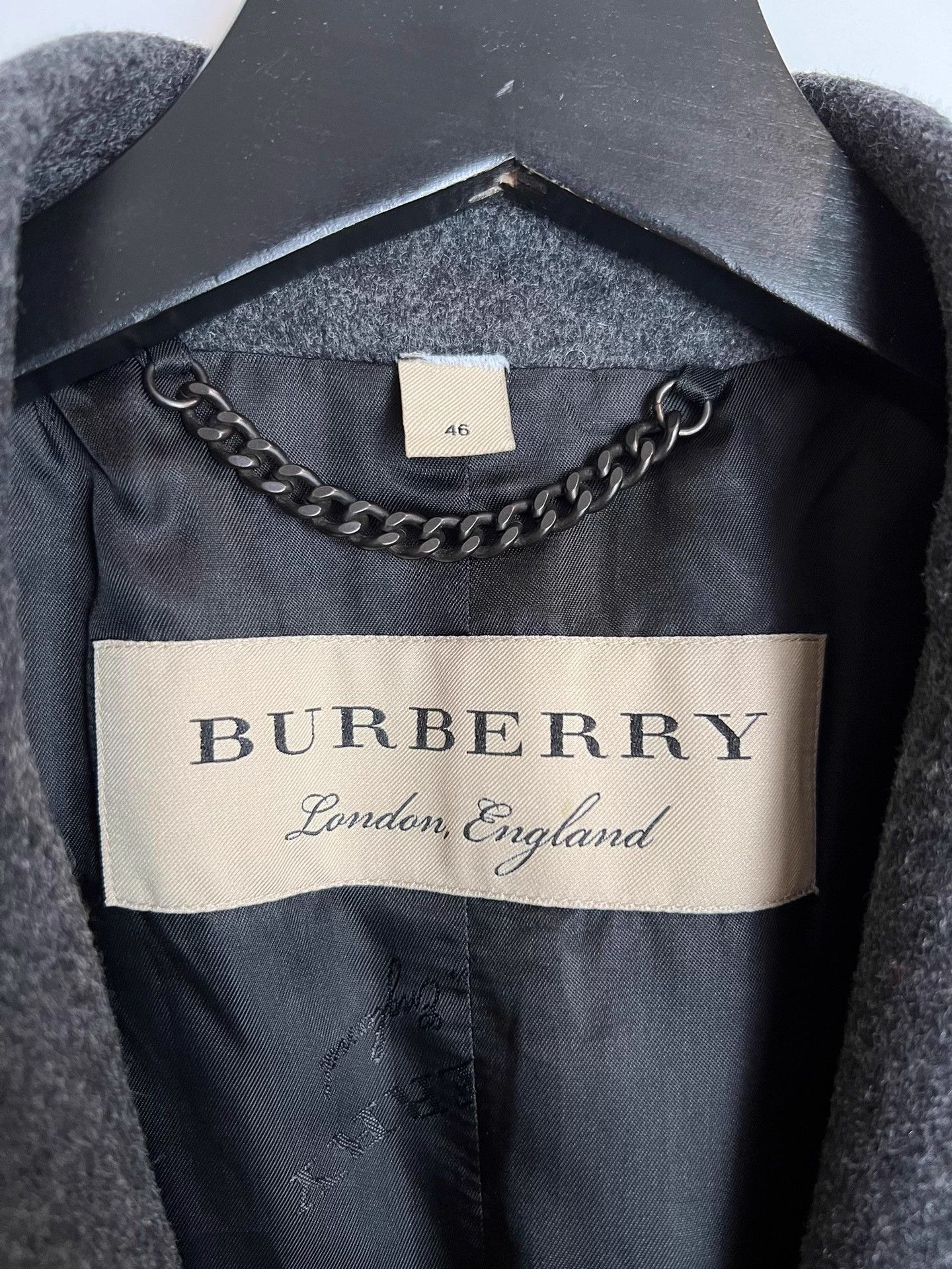 Burberry Burberry Grey Wool Over-the-Knee Chester Coat 46 Size US S / EU 44-46 / 1 - 5 Thumbnail