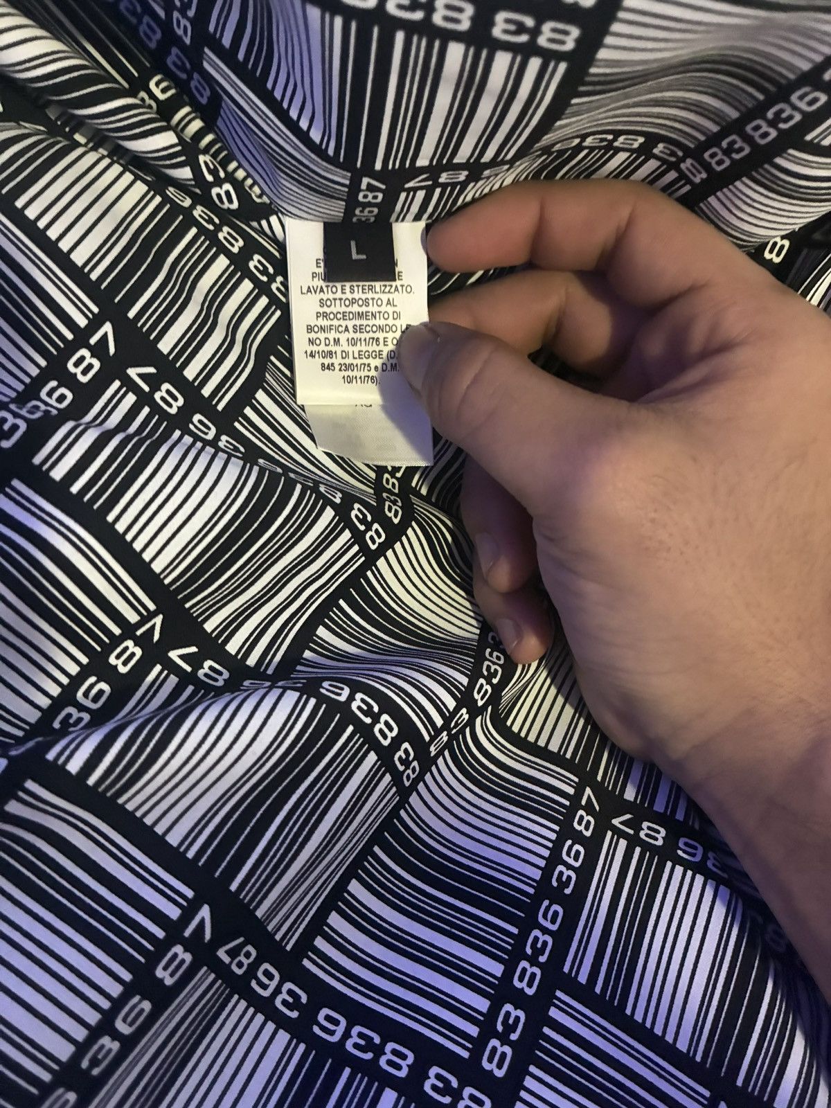 VTMNTS VTMNTS Barcode monogram puffer jacket Size US L / EU 52-54 / 3 - 7 Thumbnail