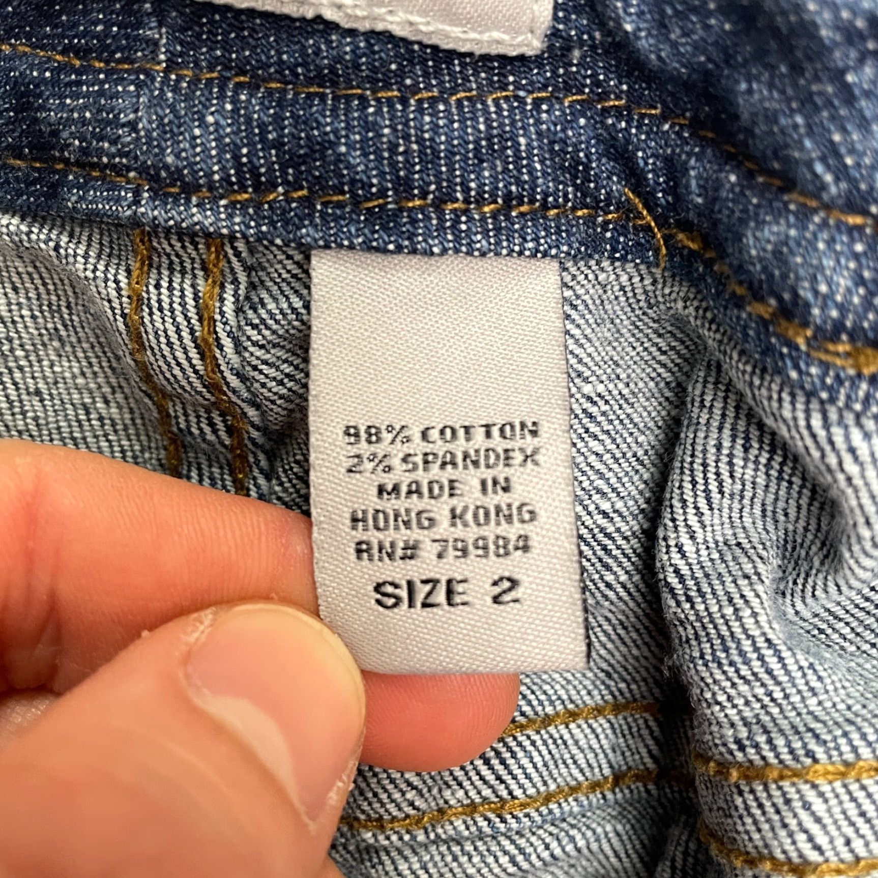 Vintage Chico's Jeans Blue Denim Straight 34x26 Womens Regular 12 High Rise 5-Pocket Cotton Blend Casual Vintage No N/A Size 34" / US 12 / IT 48 - 6 Thumbnail