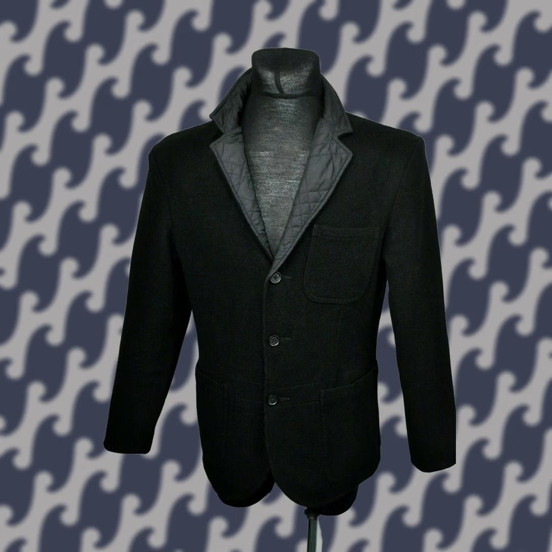 Levi's Levi's Reversible Quilted Wool Jacket M Mens Black Wool 54cm Chest 75cm Length 63cm Sleeve 23.62in Size US M / EU 48-50 / 2 - 1 Thumbnail