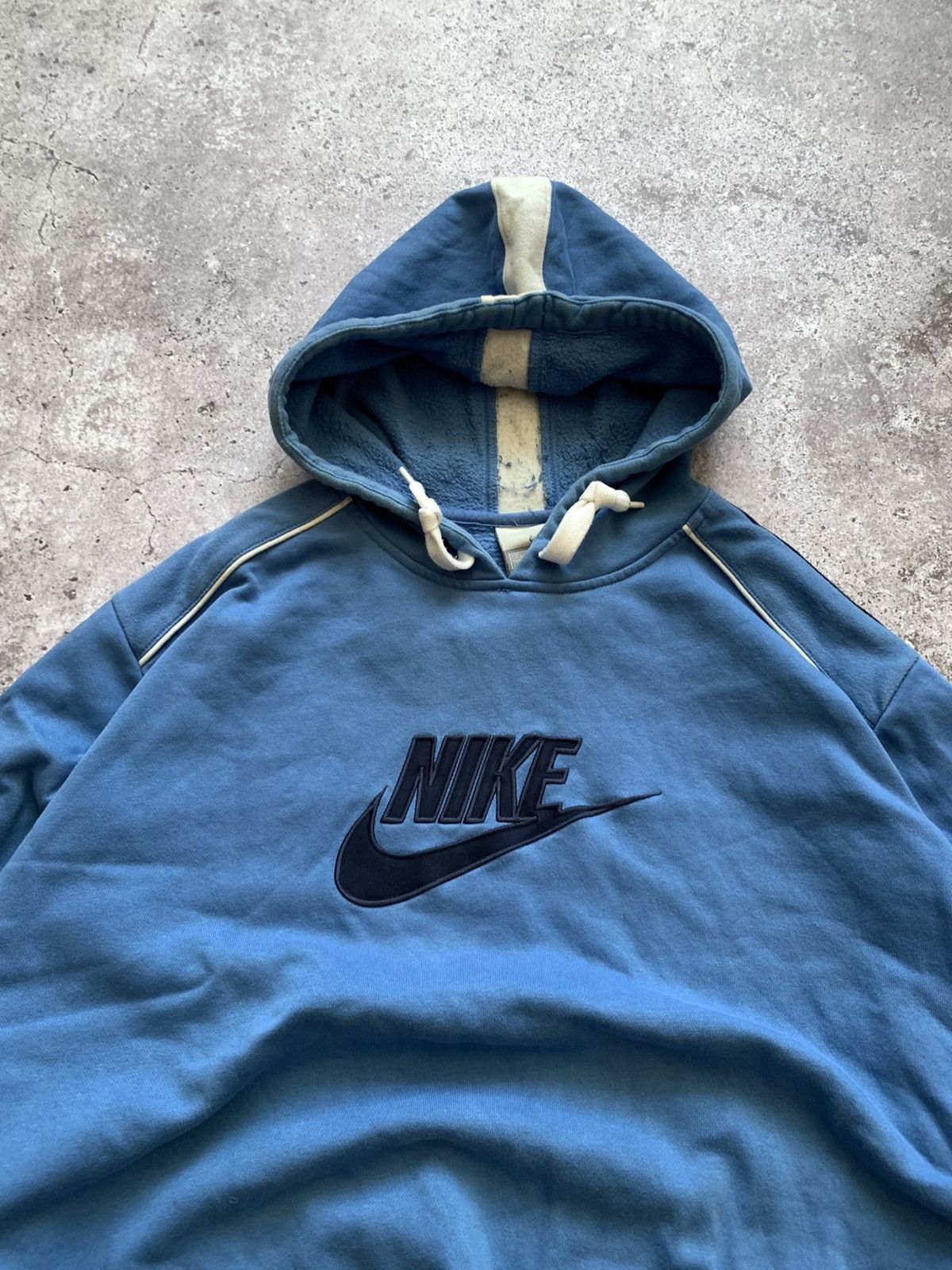 Nike 🔥VINTAGE NIKE 00’s BOX LOGO HOODIE Size US L / EU 52-54 / 3 - 3 Thumbnail