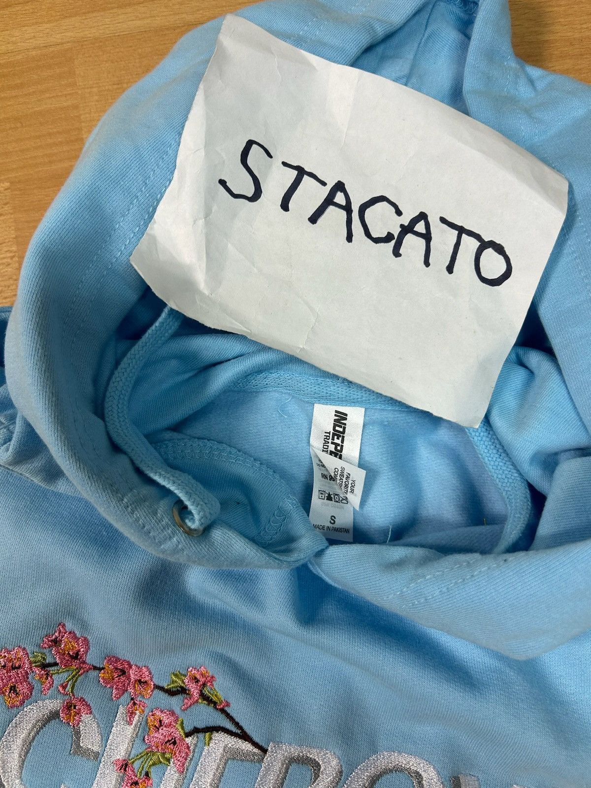 Rap Tees × Vintage CUFBOYS Cherry Blossom Hoodie Blue Size US S / EU 44-46 / 1 - 5 Thumbnail