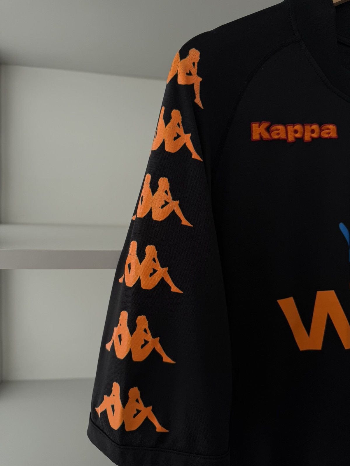 Kappa Kappa AS Roma Italy 2008 2009 Third Black Jersey Size US XL / EU 56 / 4 - 7 Thumbnail