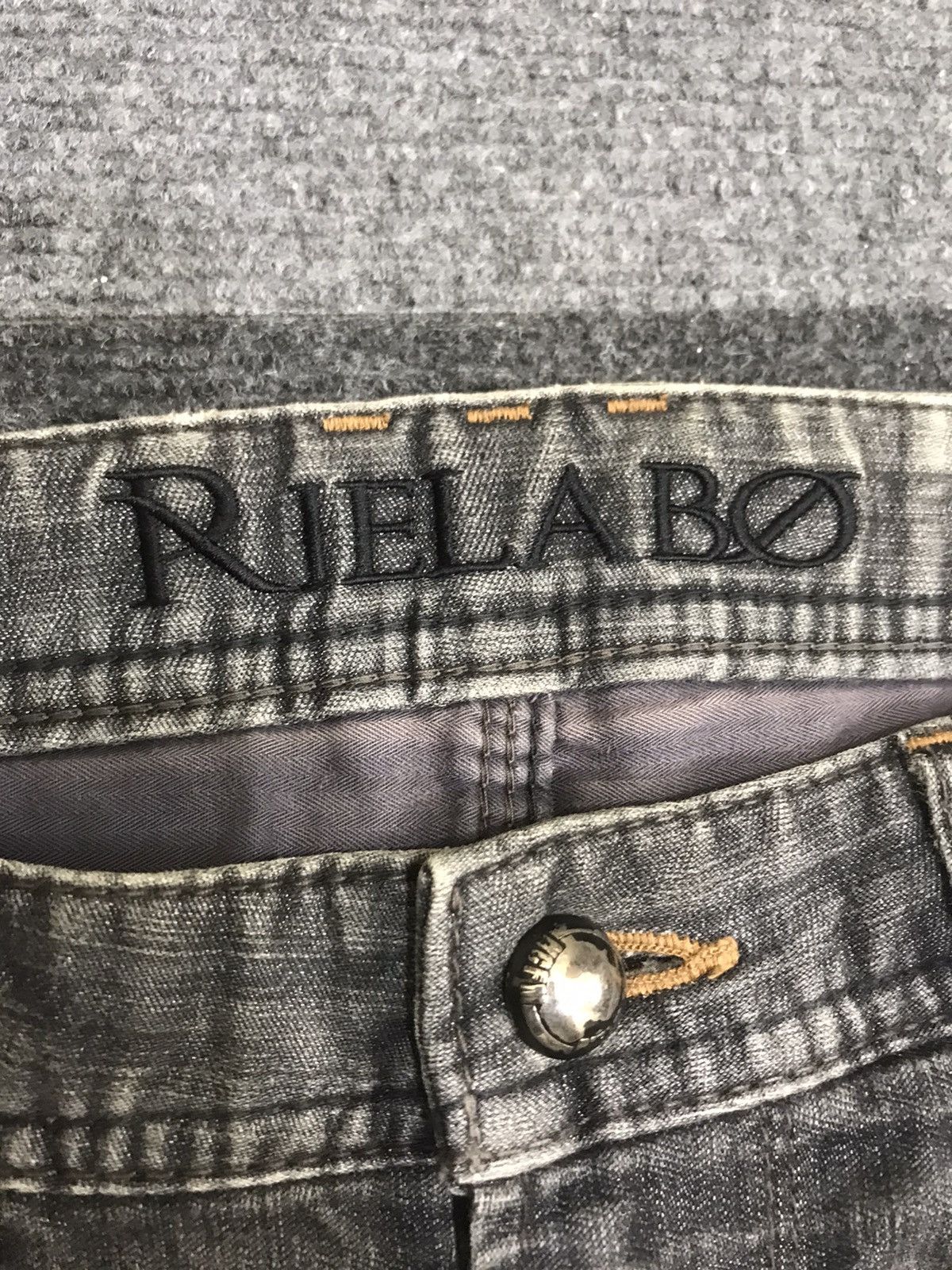 Japanese Brand 💥ULTRA RARE💥RIELABO NCFM Navajo Motive Soft Denim F241 Size US 33 - 10 Thumbnail