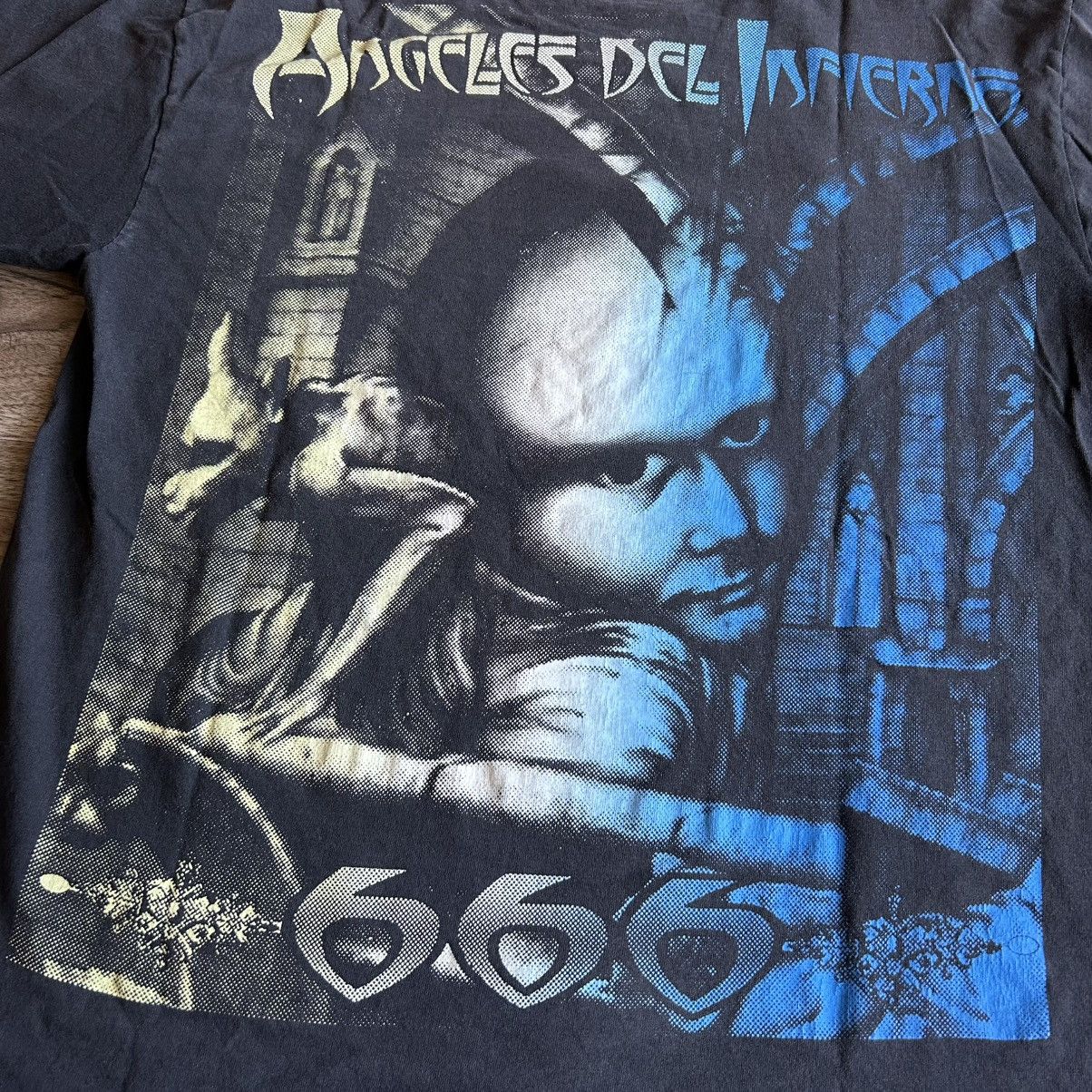 Band Tees 90s Vintage Faded Angeles Del Infierno Resurrection AOP XL Size US XL / EU 56 / 4 - 5 Thumbnail