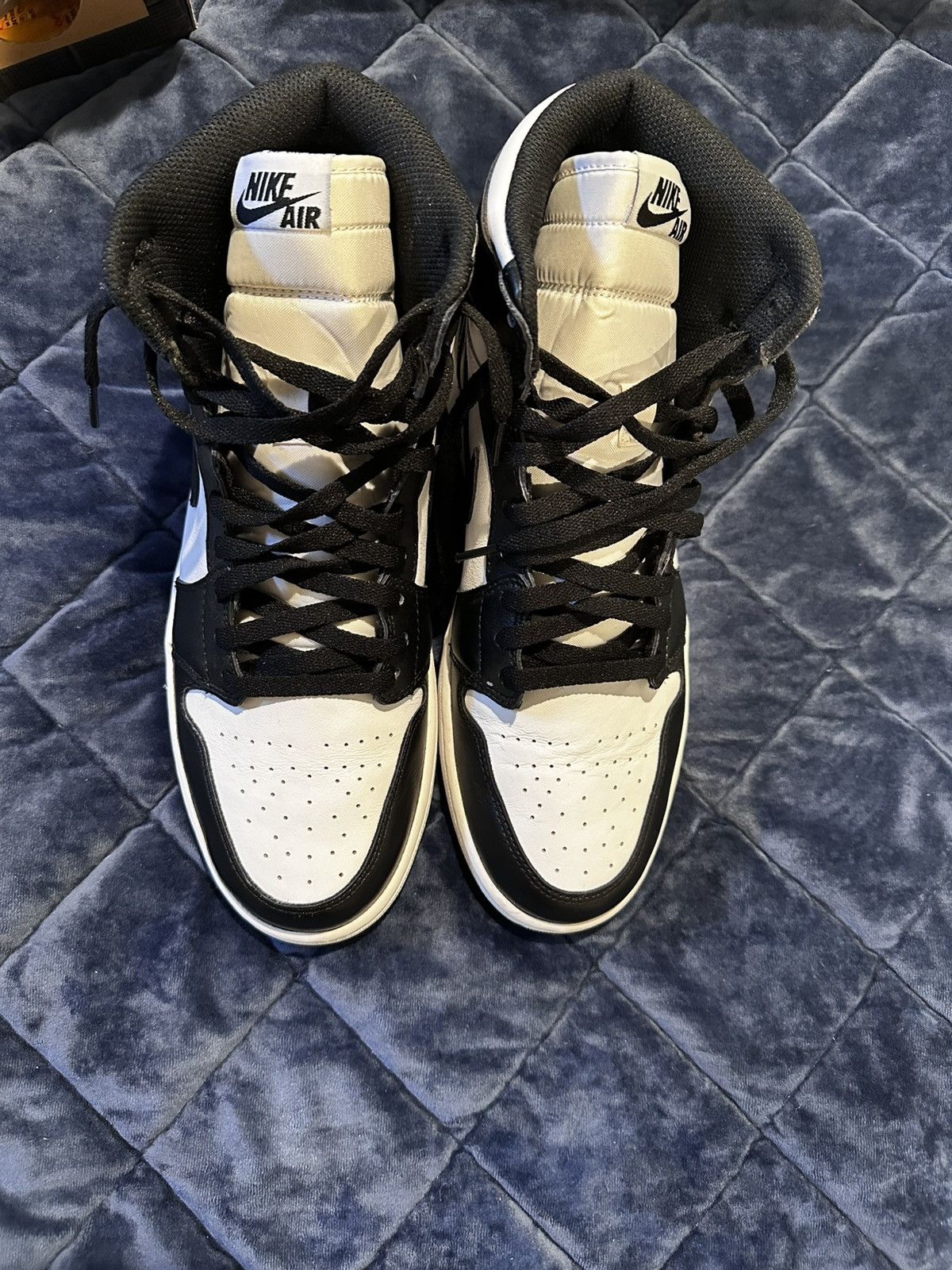 Jordan Brand Jordan 1 Black and White Sz 12 (2014) Size US 12 / EU 45 - 3 Thumbnail