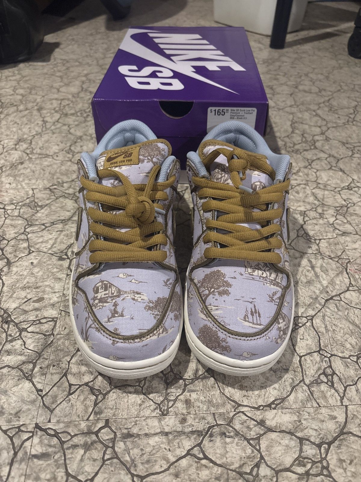 Nike Nike sb dunk canvas painting Size US 8.5 / EU 41-42 - 3 Thumbnail