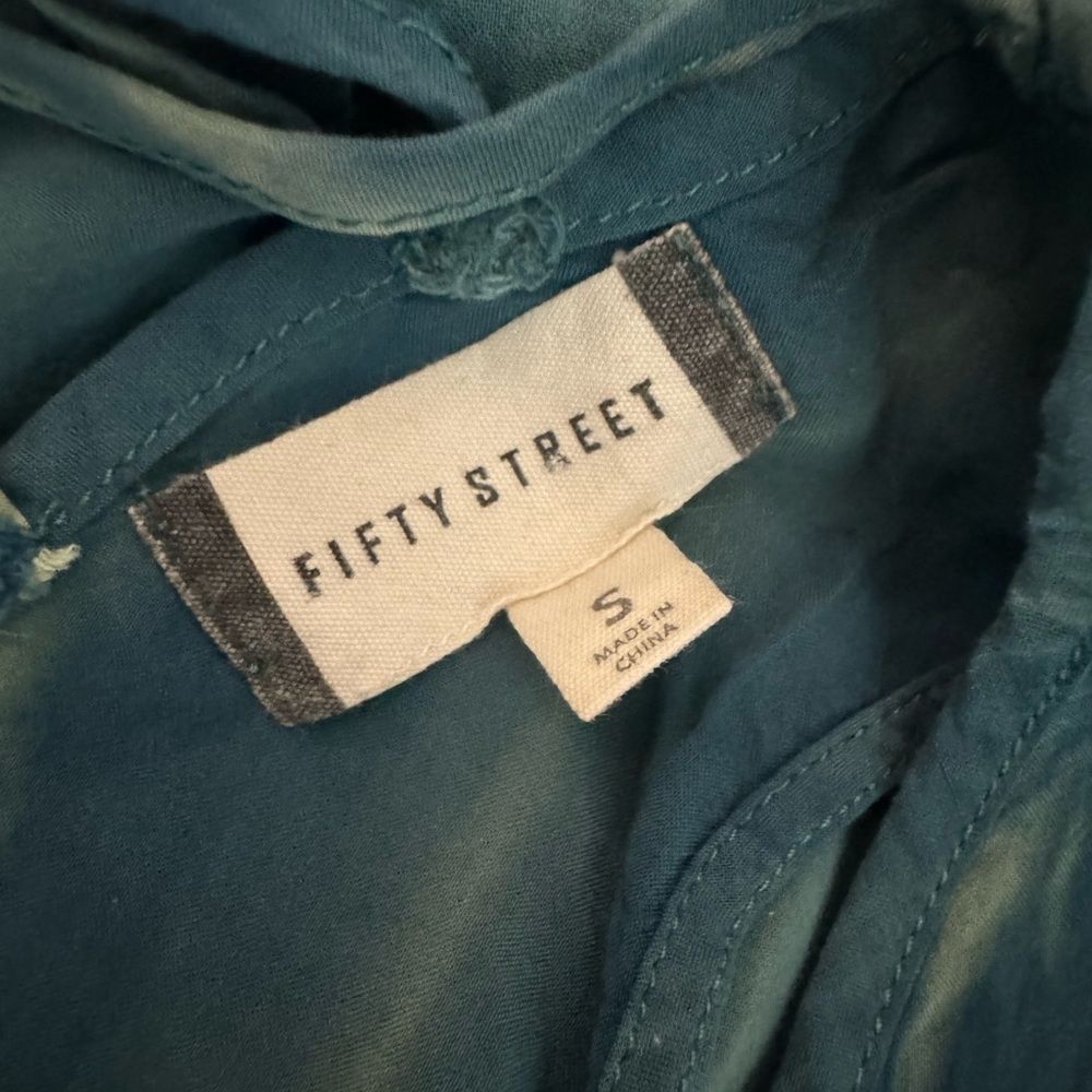 Other Fifty Street Blue Criss Cross Back Tank Top | Size Small | R Size S / US 4 / IT 40 - 4 Thumbnail