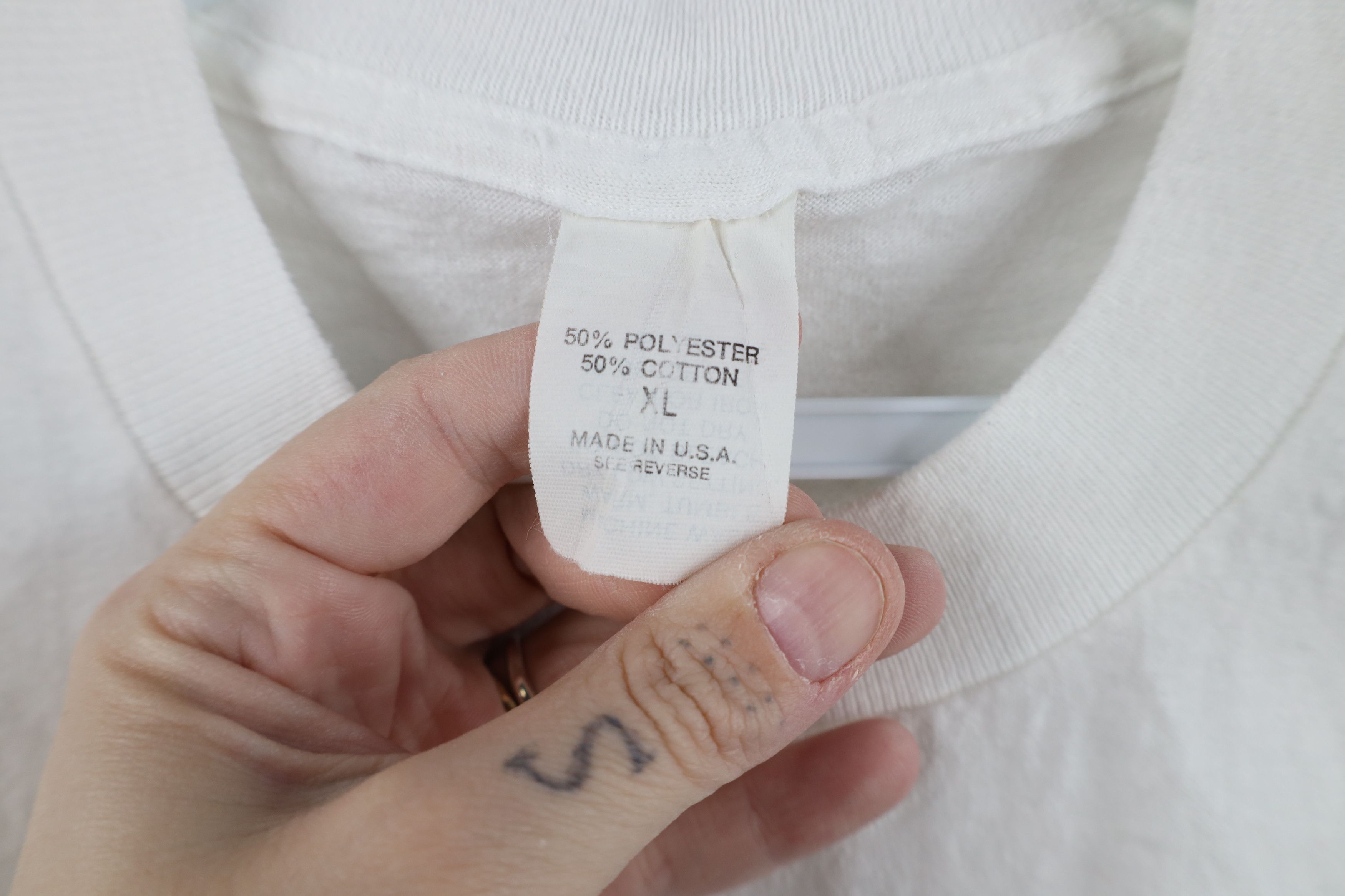 Vintage Vintage 90s Streetwear Lawn Work Is Never Done T-Shirt USA Size US XL / EU 56 / 4 - 7 Thumbnail