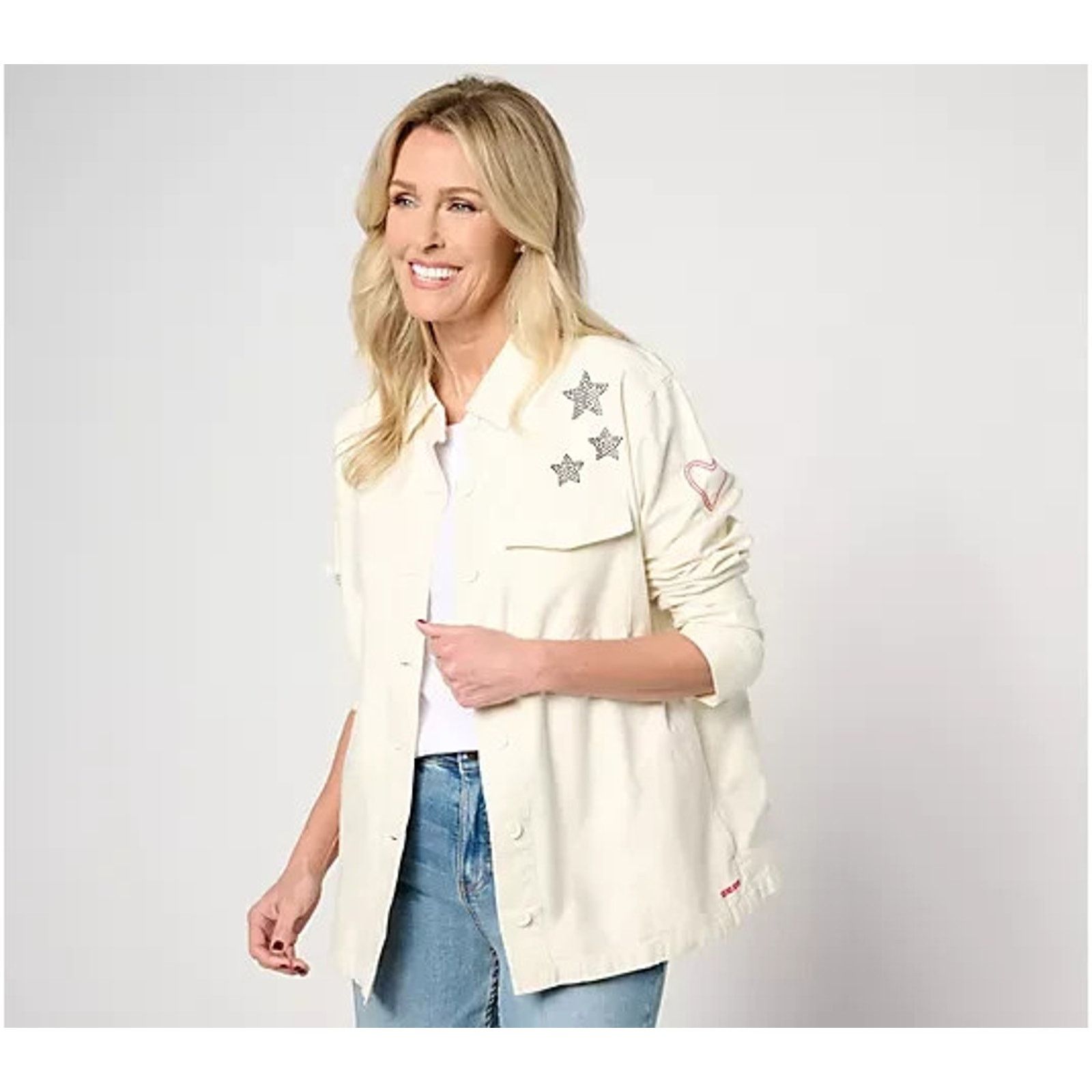 Museum of Peace & Quiet Peace Love World Love Unites Us Cotton Jacket M A661835 Size M / US 6-8 / IT 42-44 - 1 Thumbnail