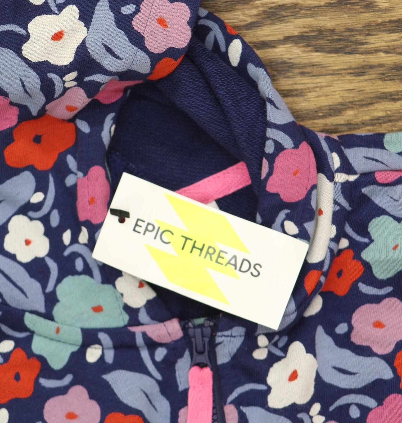Epic Threads Epic Threads French Terry Full Zip Jacket Medieval Blue 4t Size US XXS / EU 40 - 3 Thumbnail