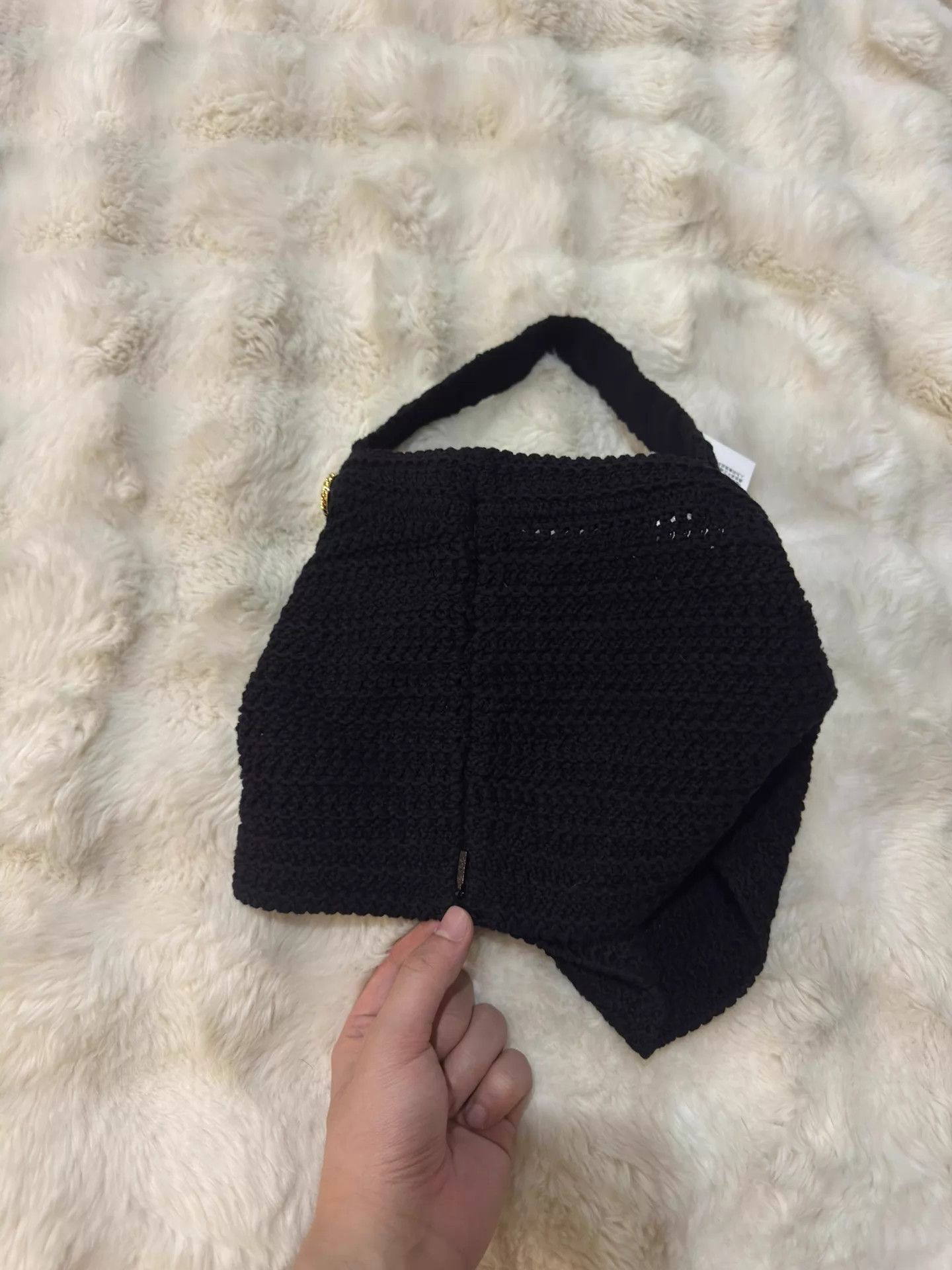 Gucci GUCCI Knit Camisole Black Gold Buckle S New w/ Tags Size S / US 4 / IT 40 - 8 Thumbnail
