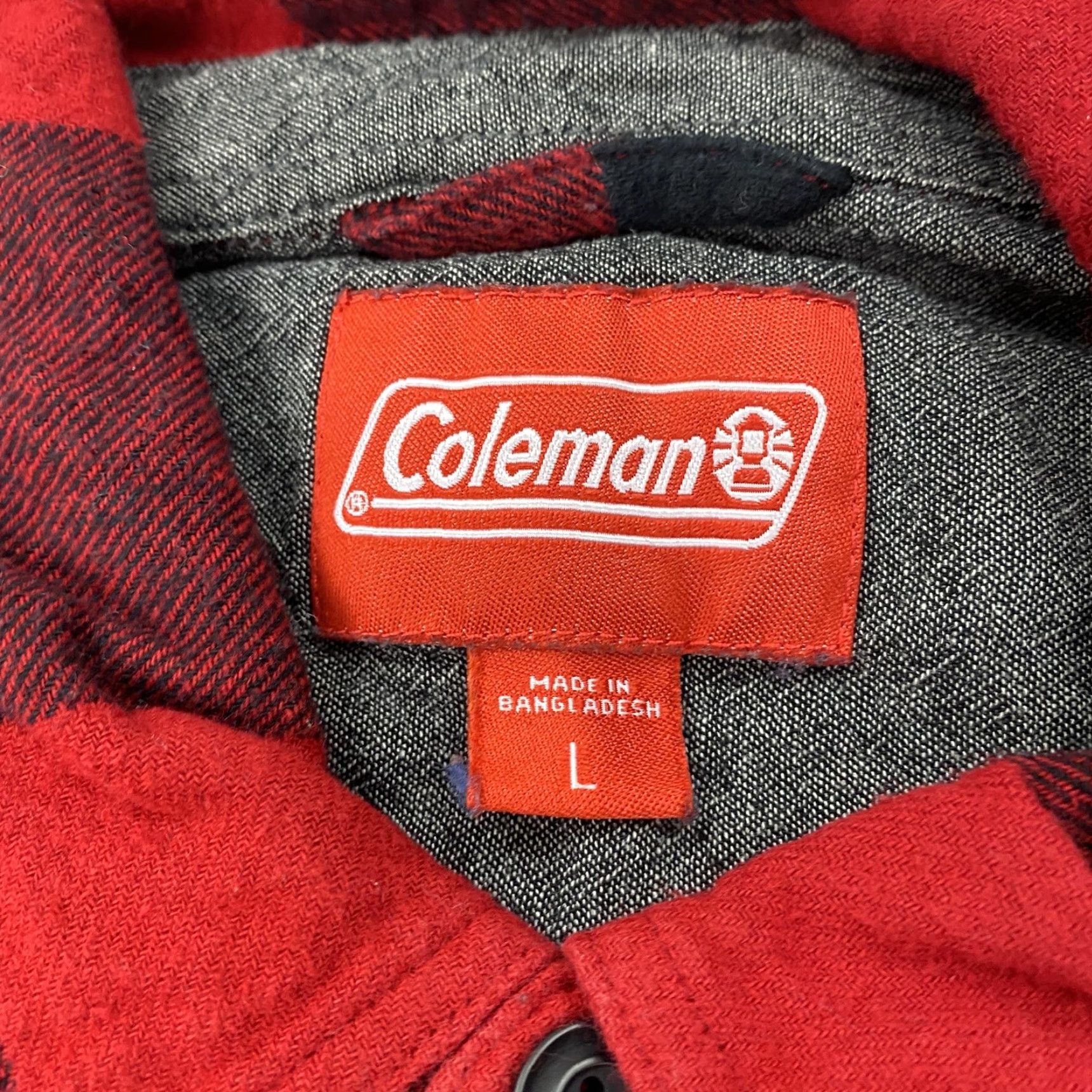 Vintage Coleman Shirt Mens Large Red Black Buffalo Plaid Flannel Button-Up Cotton Casual Size US L / EU 52-54 / 3 - 6 Thumbnail
