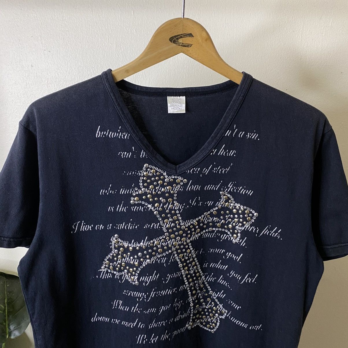 If Six Was Nine Cornflake Studded Cross Seditionaries Poem Cyber Gothic Punk Size US L / EU 52-54 / 3 - 2 Thumbnail