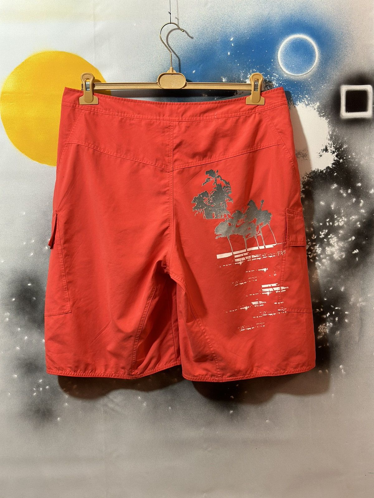 Nike × Vintage Vintage Y2K Nike Shorts Beach Size US 36 / EU 52 - 1 Thumbnail