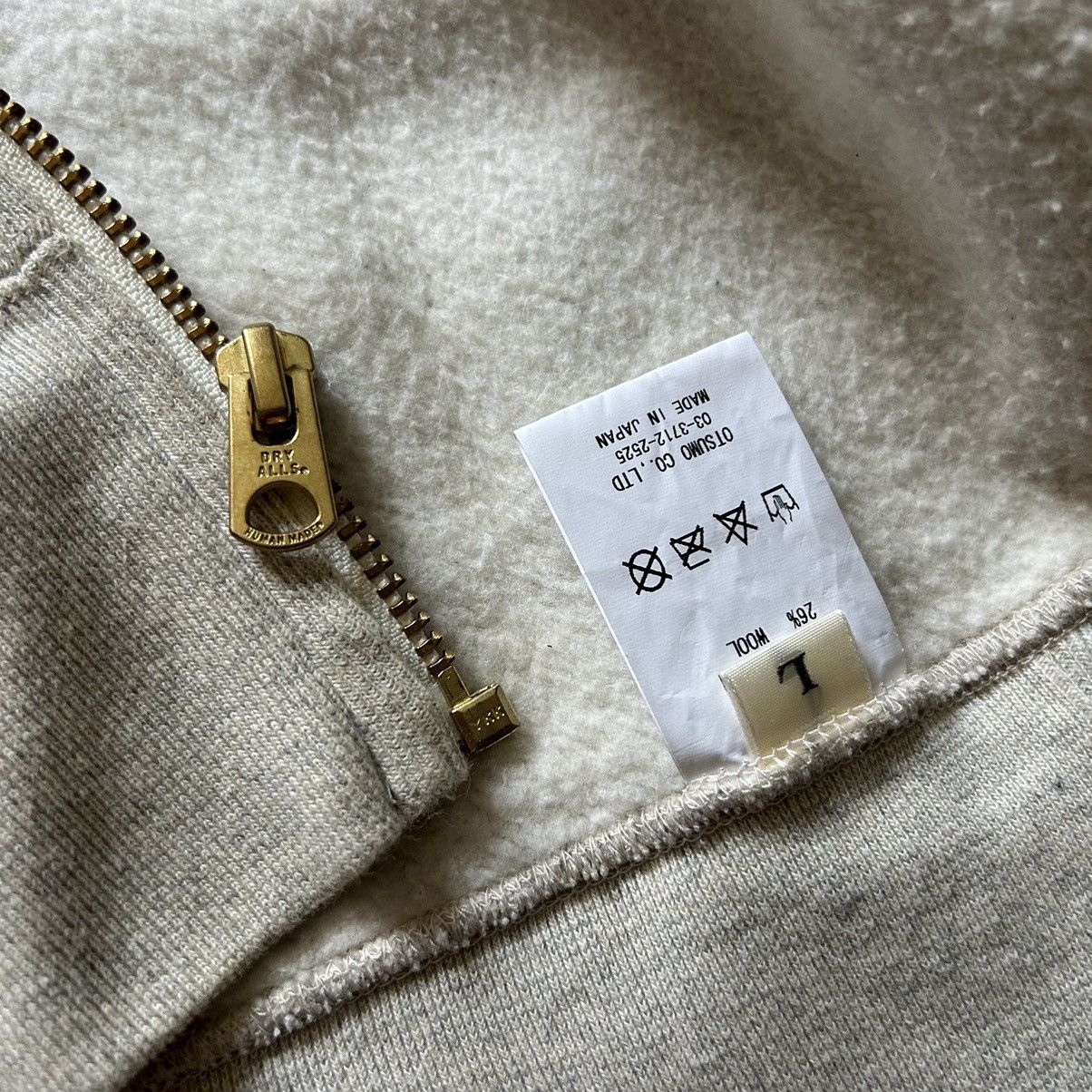 Human Made × Nigo × Vintage 2018 HM GOLD ZiP UP HOODiE SWEATSHiRT OATMEAL HEATHER GREY Size US L / EU 52-54 / 3 - 10 Thumbnail