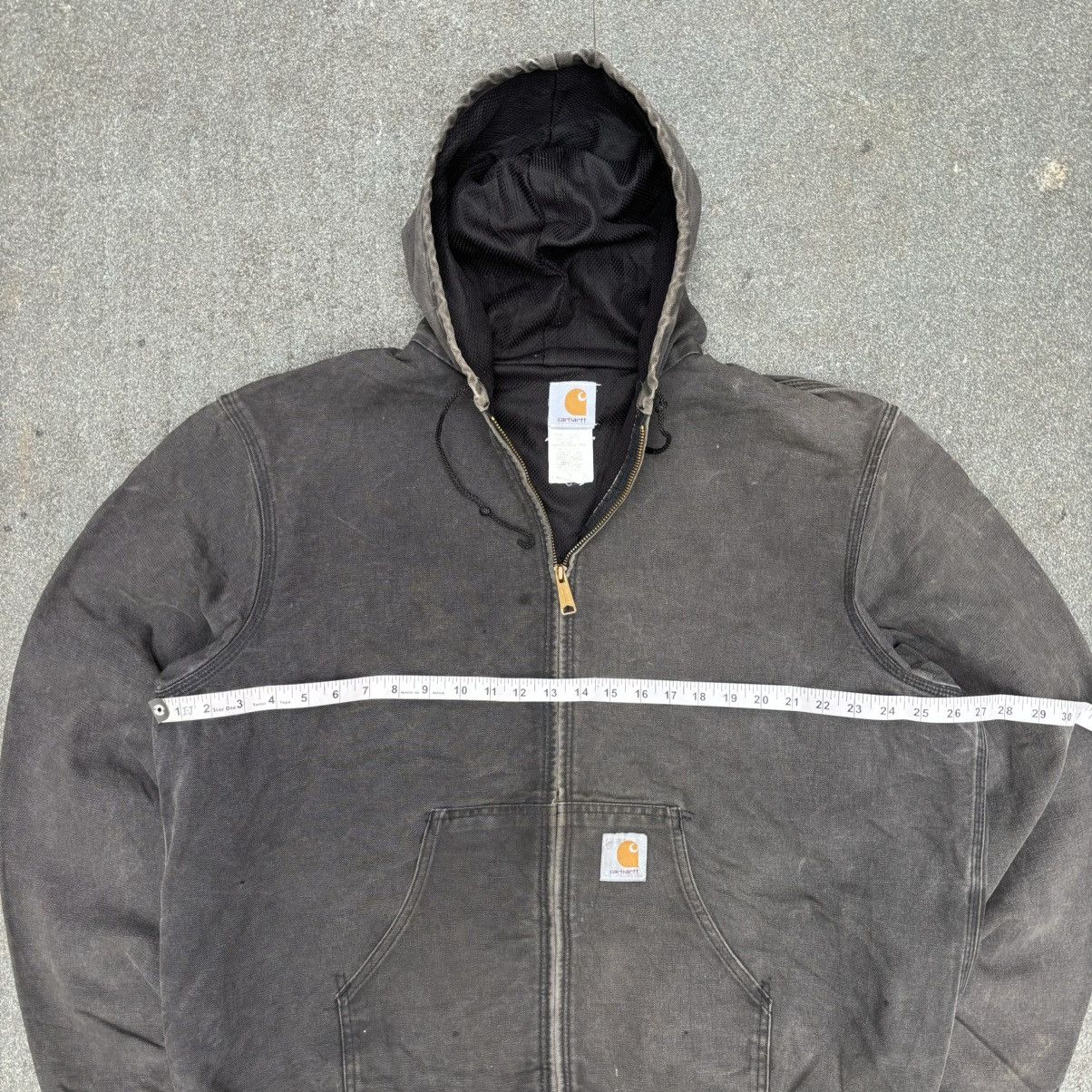 Carhartt × Vintage Carhartt 90’s Vintage Carhartt Active Jacket Black BLK Size US L / EU 52-54 / 3 - 4 Thumbnail
