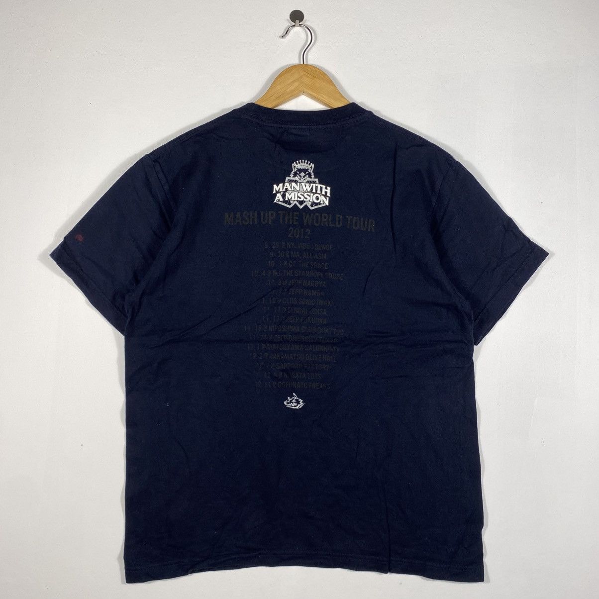 Band Tees Man With A Mission Mash Up The World Tour 2012 Band TeeShirt Size US L / EU 52-54 / 3 - 5 Thumbnail