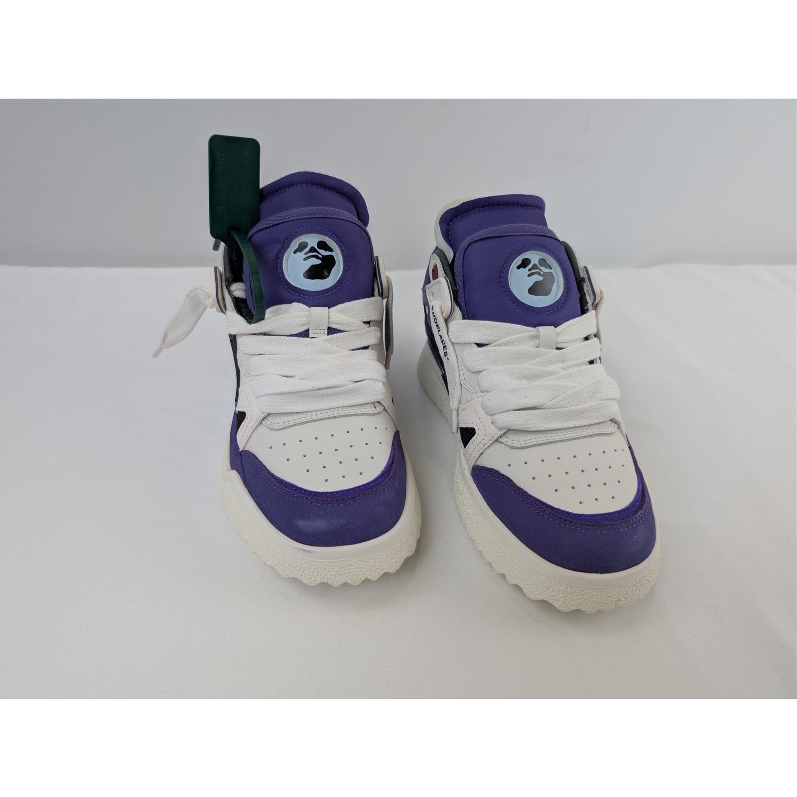 Off-White o1rshd1 Mid Top Sponge Sneakers in Purple/Black Size US 7 / EU 40 - 7 Thumbnail