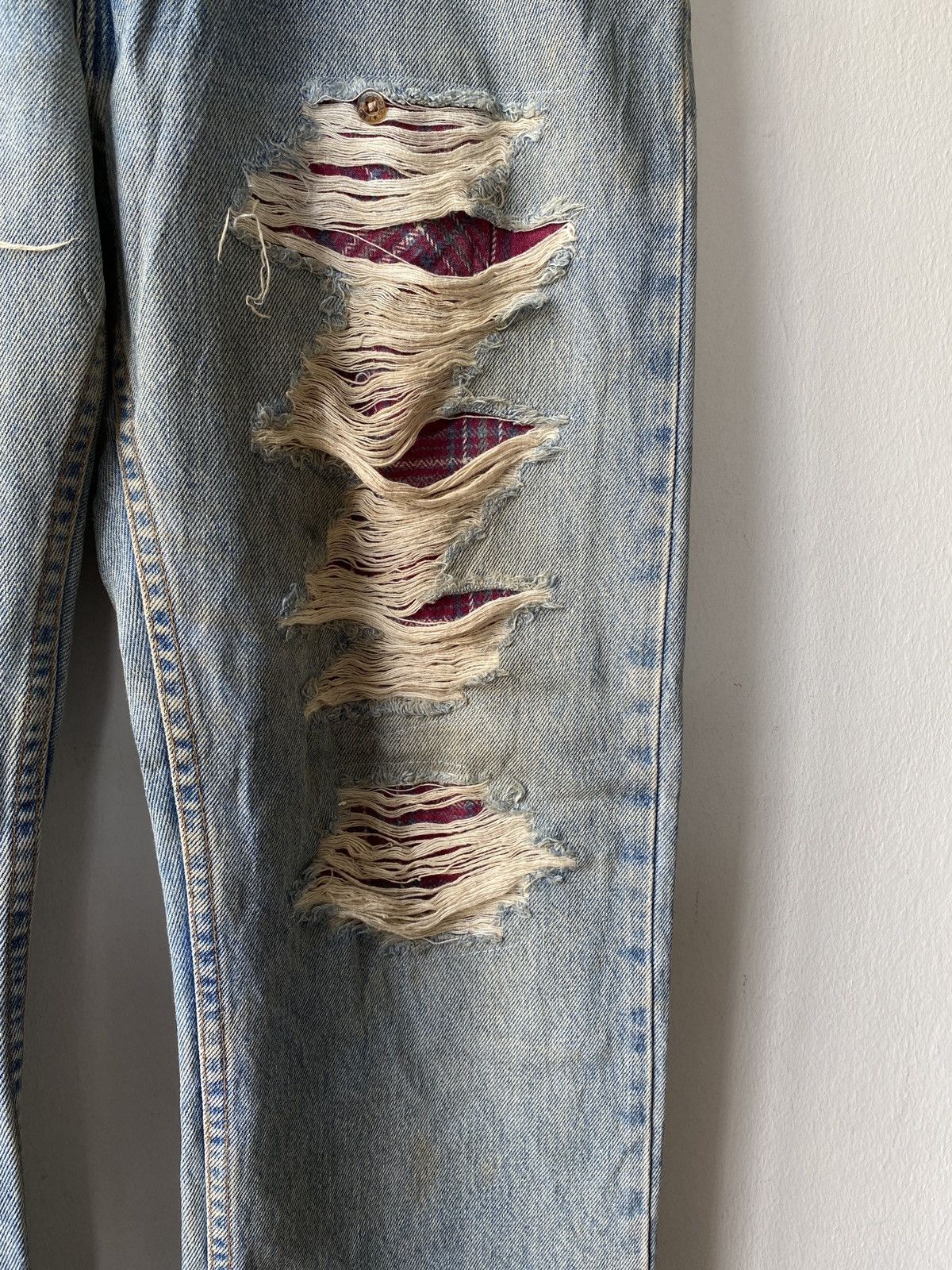 Levi's Vintage 90’s Levi’s 505 Distressed Denim Size US 32 / EU 48 - 7 Thumbnail
