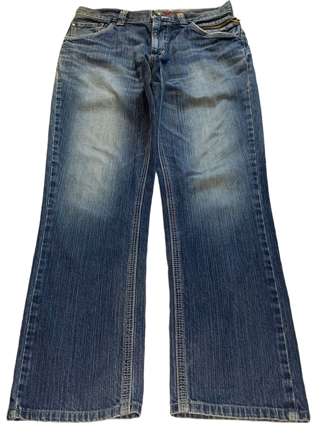 Edwin Exclusive Vintage Edwin Buckle Back Faded Wash Baggy Jeans Size US 34 / EU 50 - 1 Thumbnail