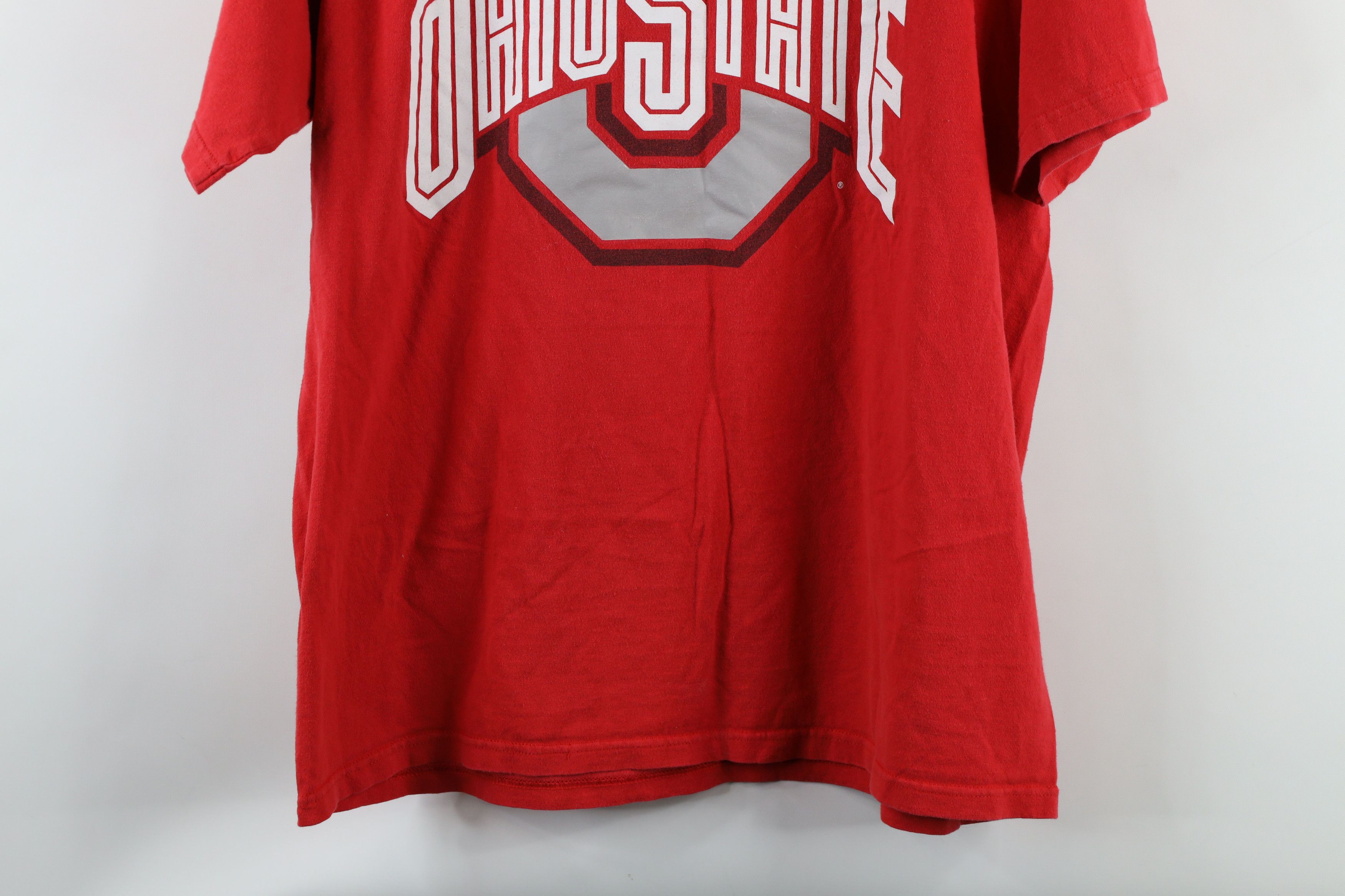 Nike × Vintage Vintage Nike Swoosh Dot the I Ohio State University T-Shirt Size US L / EU 52-54 / 3 - 11 Thumbnail