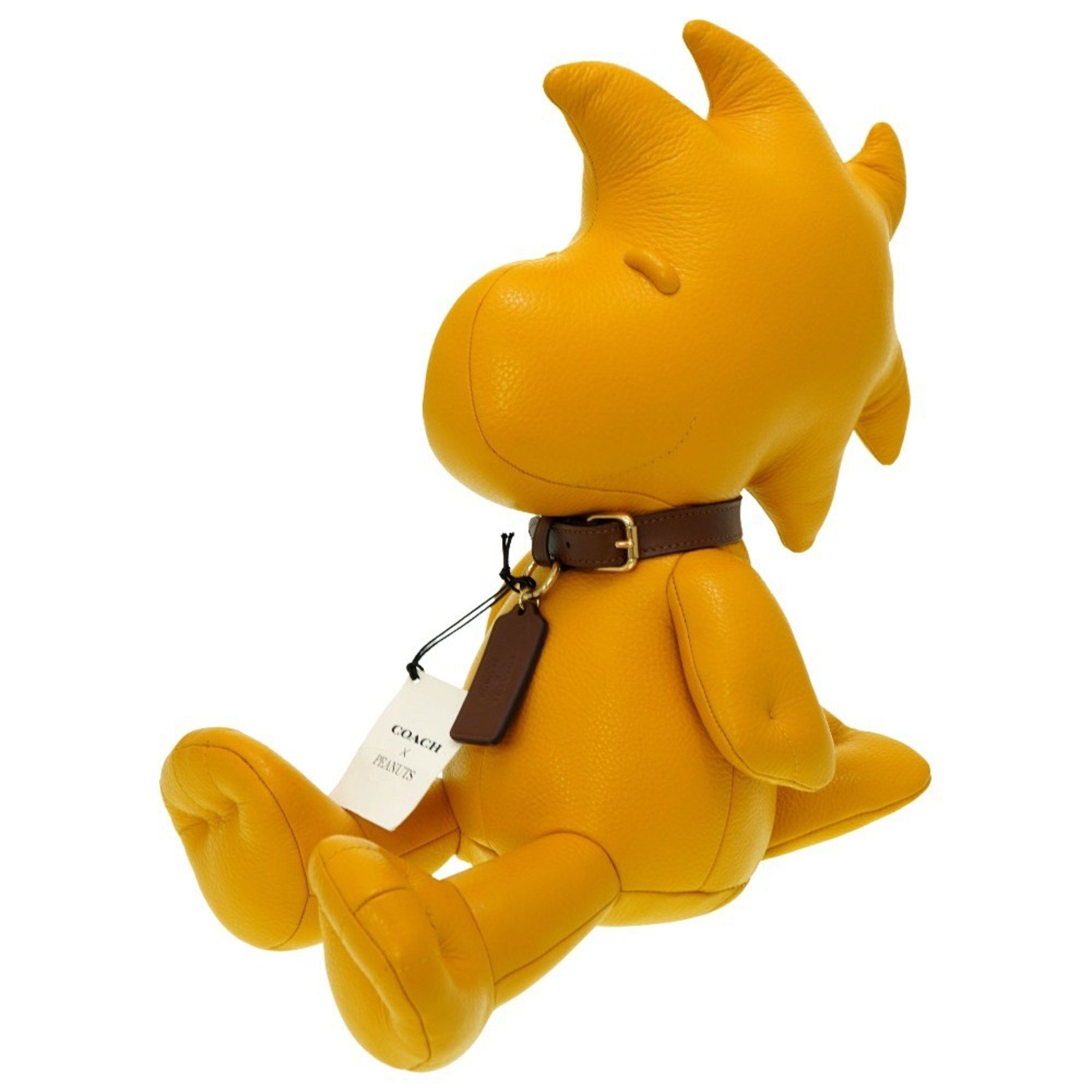 image of Coach Peanuts Woodstock Doll Stuffed Leather Ocher 0039Coach Snoopy 6B0039Ze5, Women's